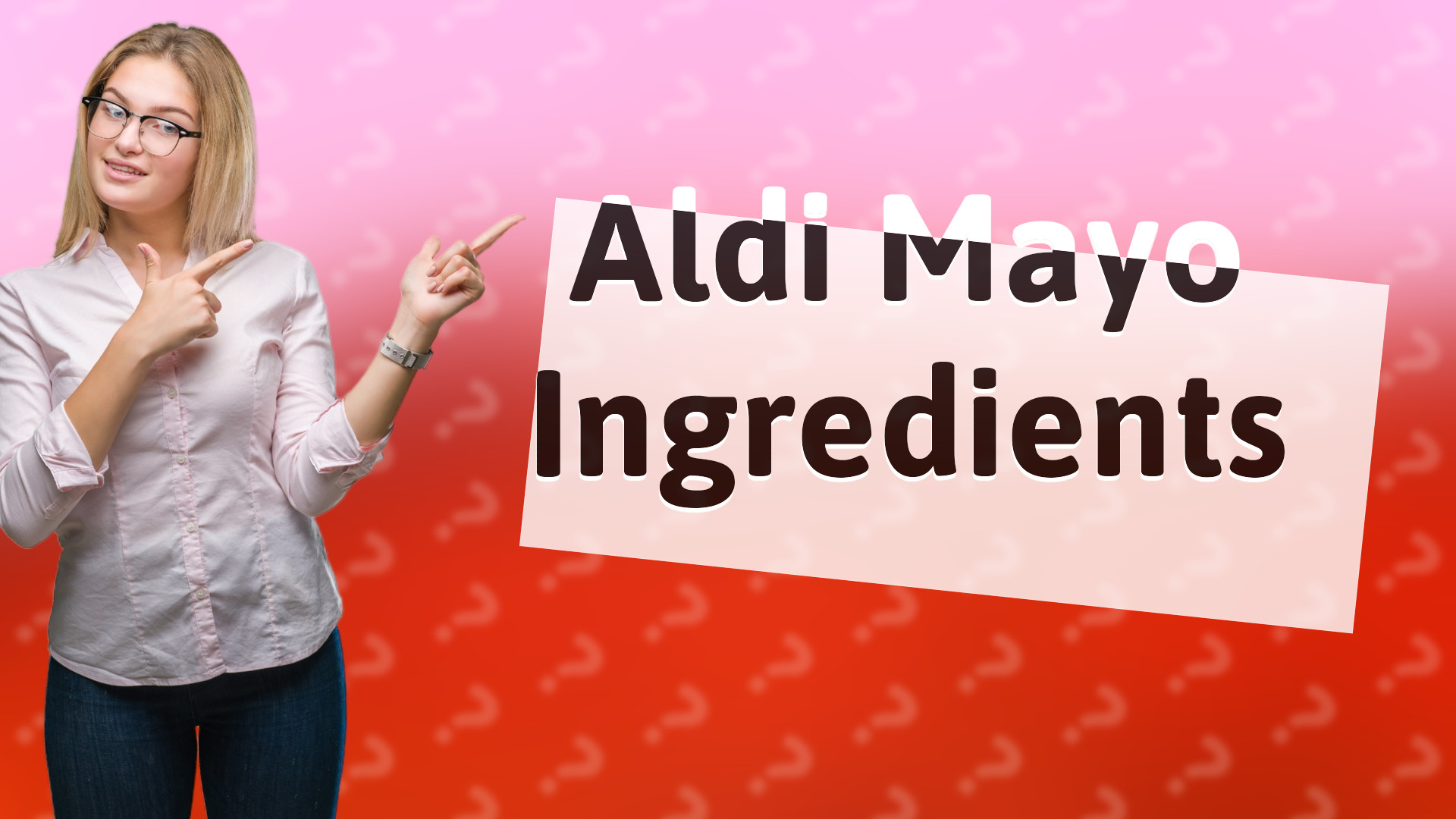 Aldi Mayo Ingredients