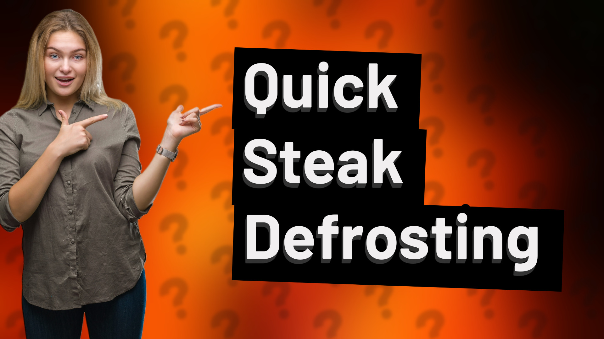 Quick Steak Defrosting