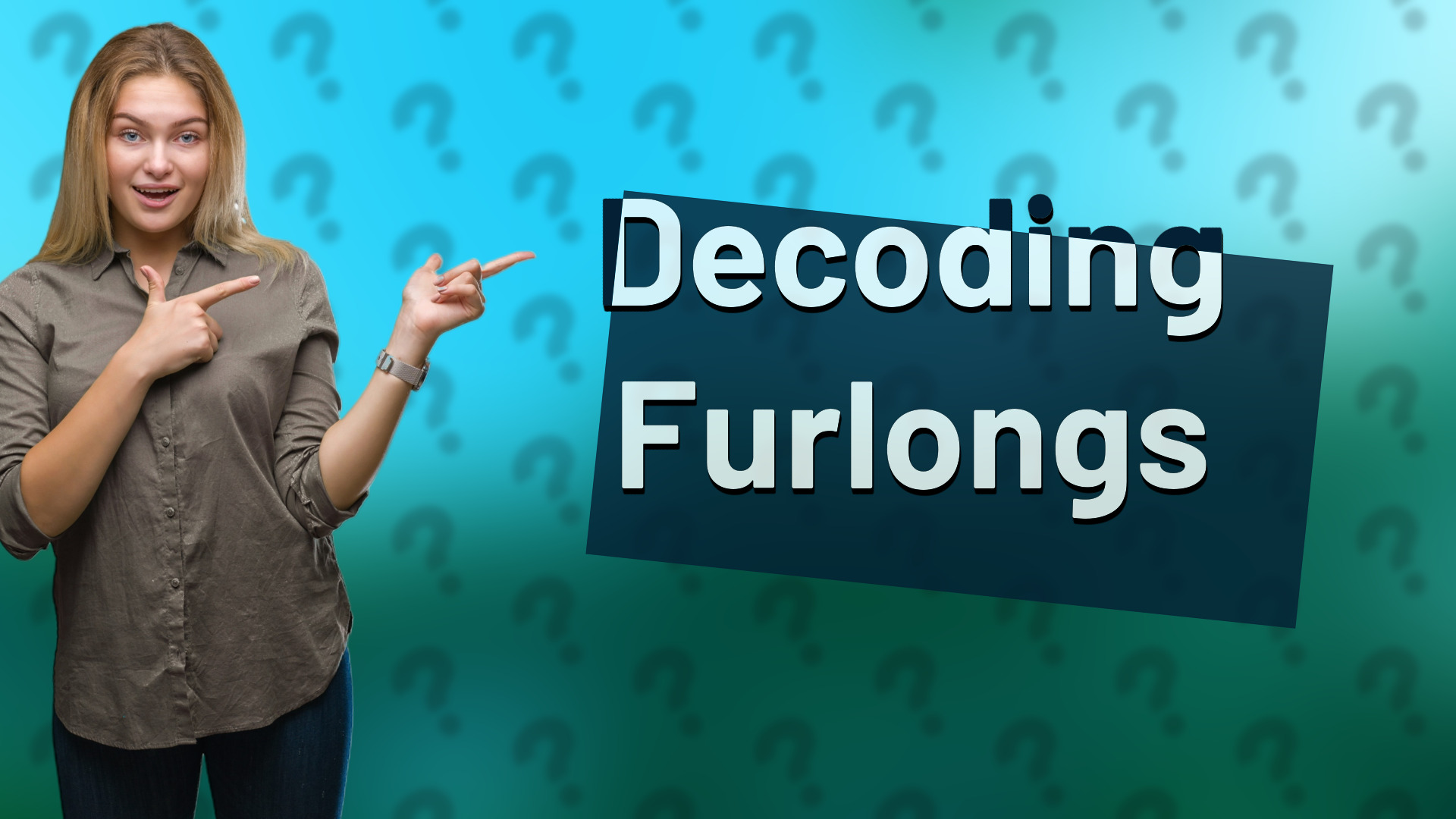 Decoding Furlongs