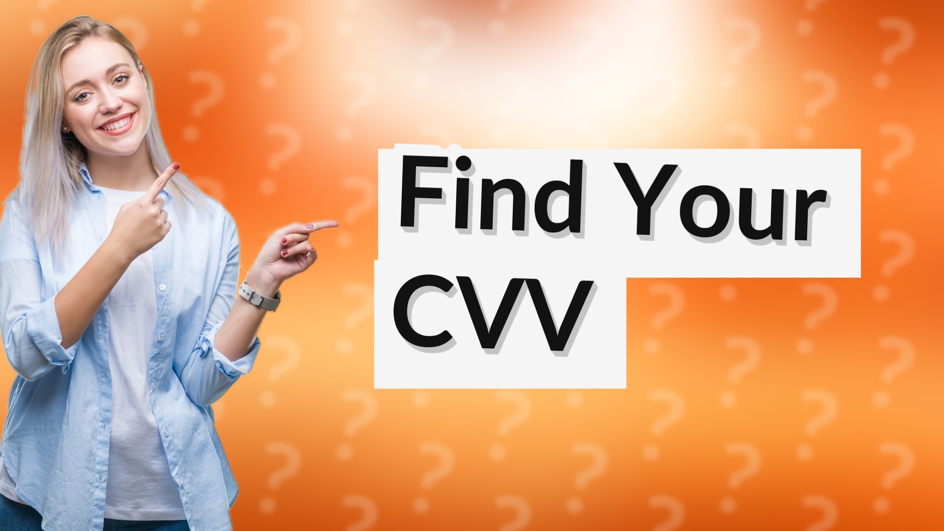 Find Your CVV