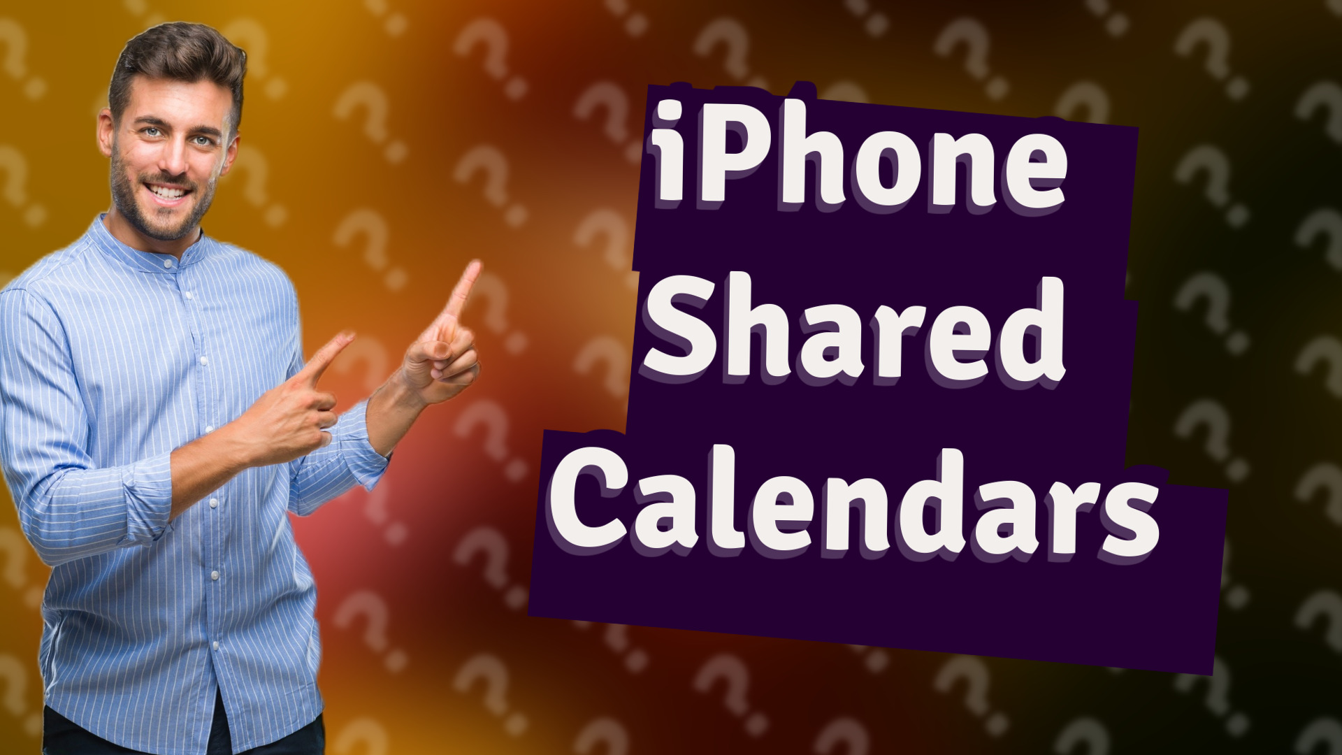 iPhone Shared Calendars