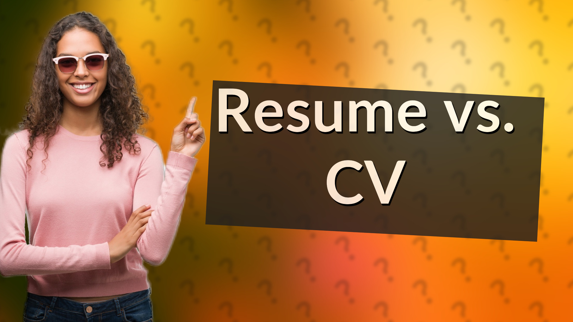 Resume vs. CV