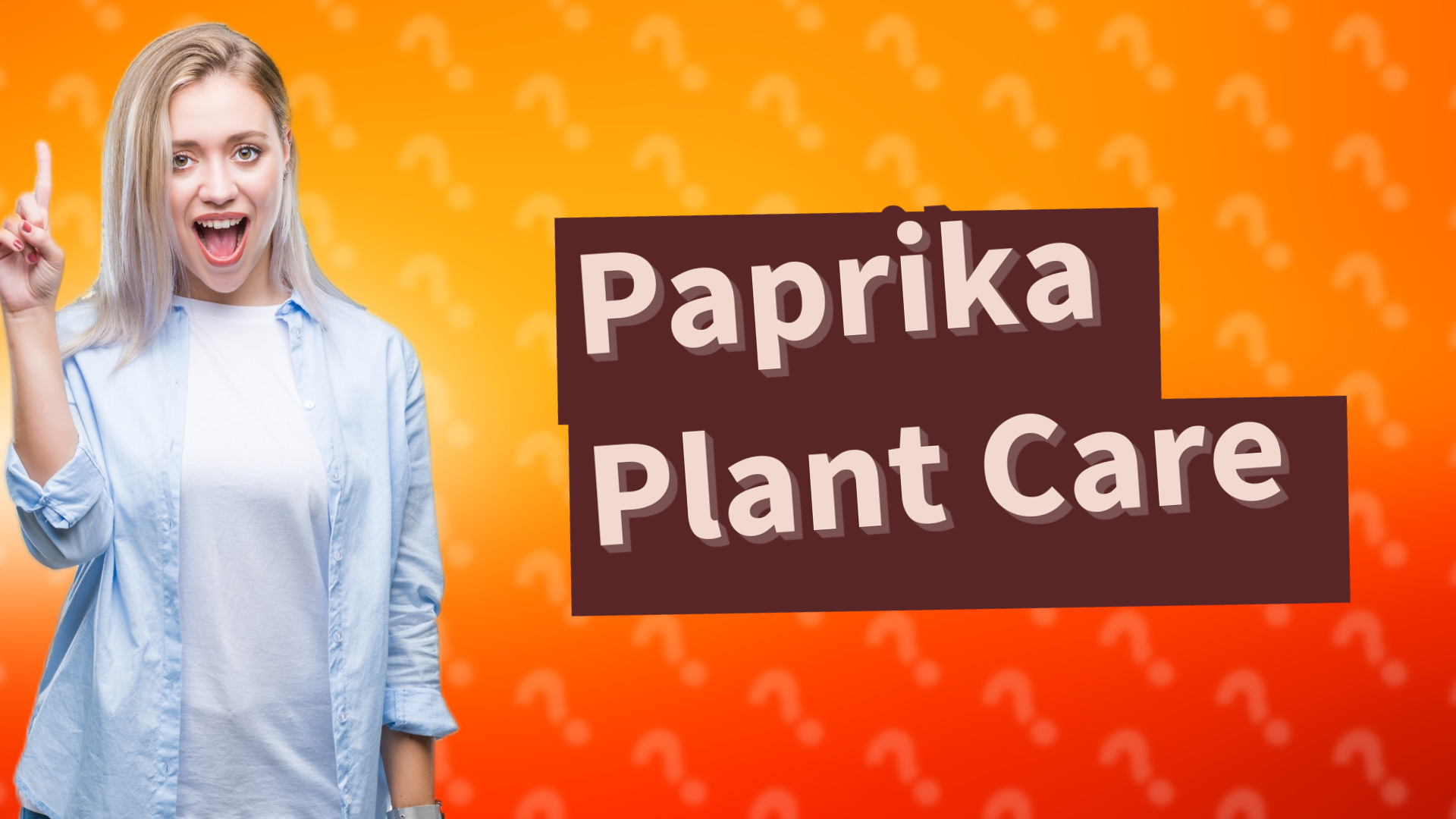 Paprika Plant Care