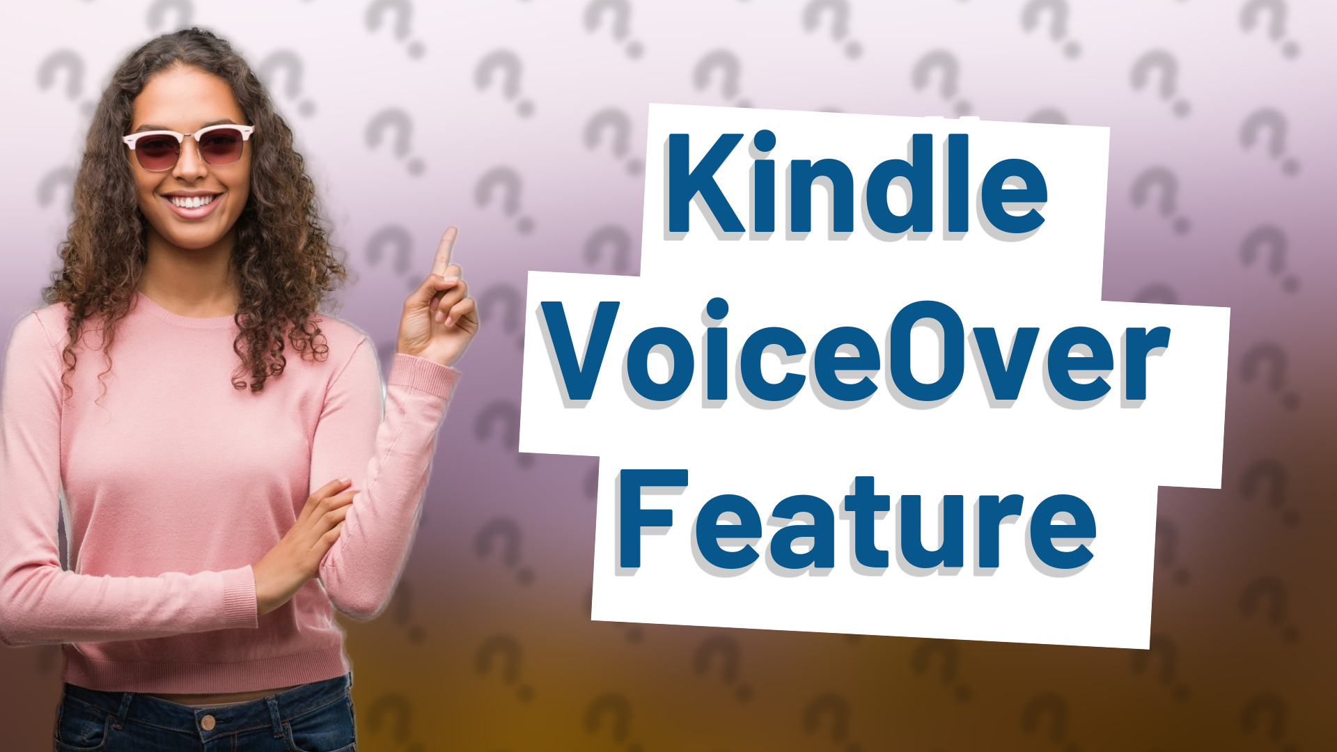 Kindle VoiceOver Feature