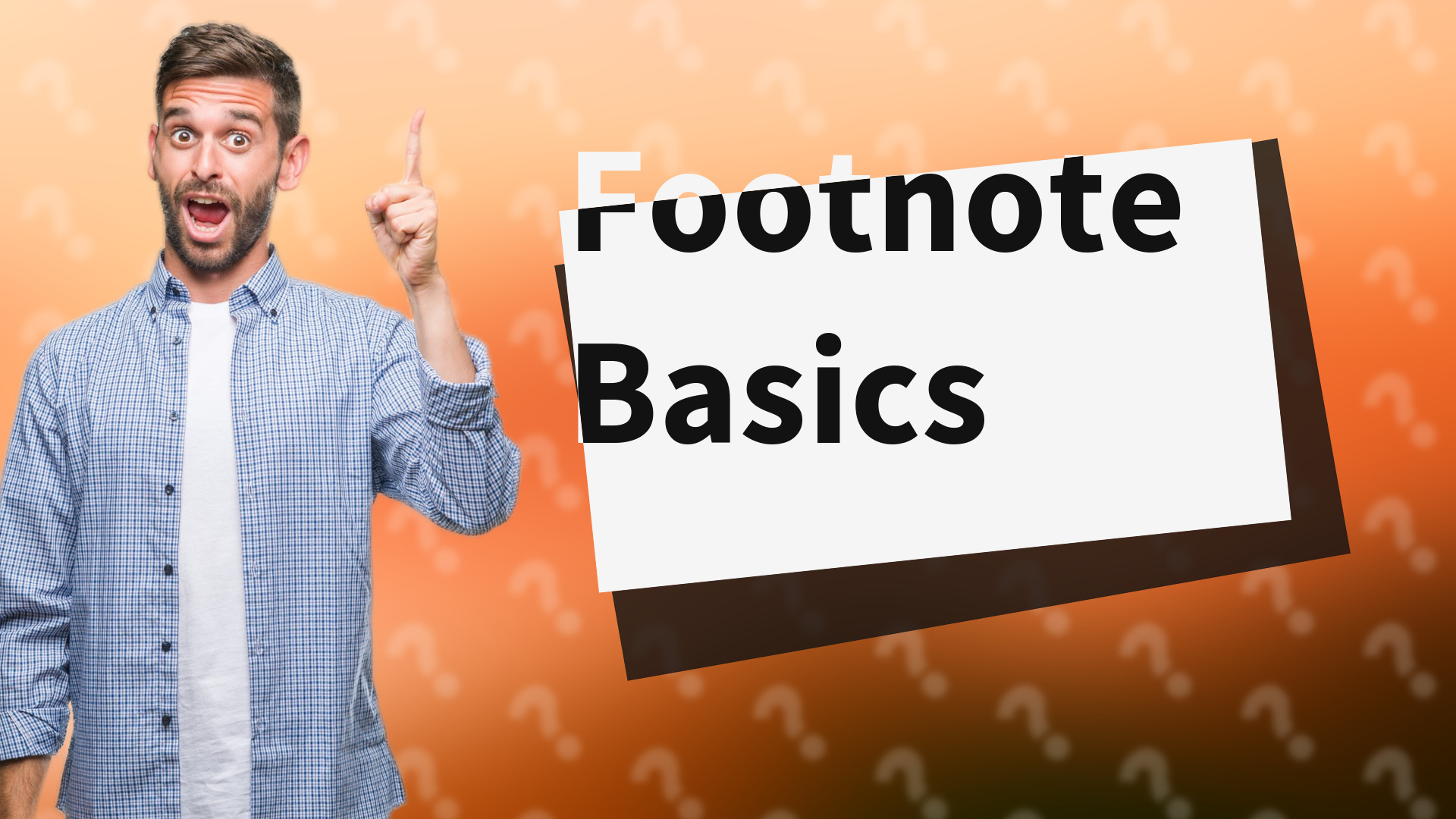 Footnote Basics