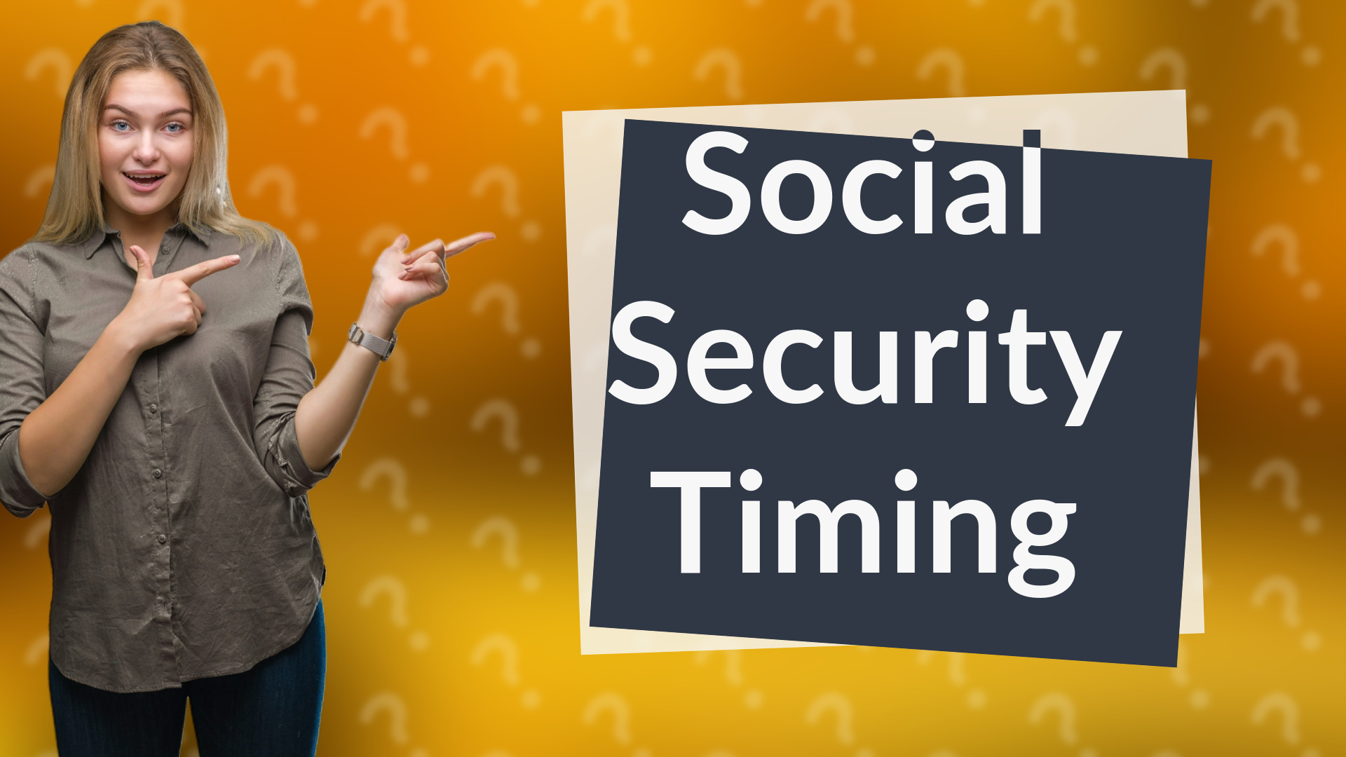 Social Security Timing