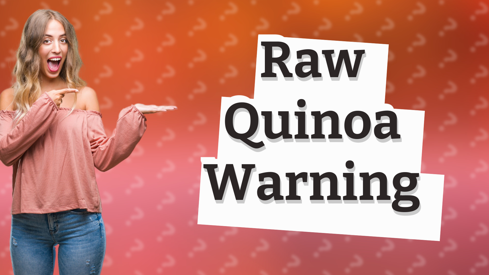 Raw Quinoa Warning