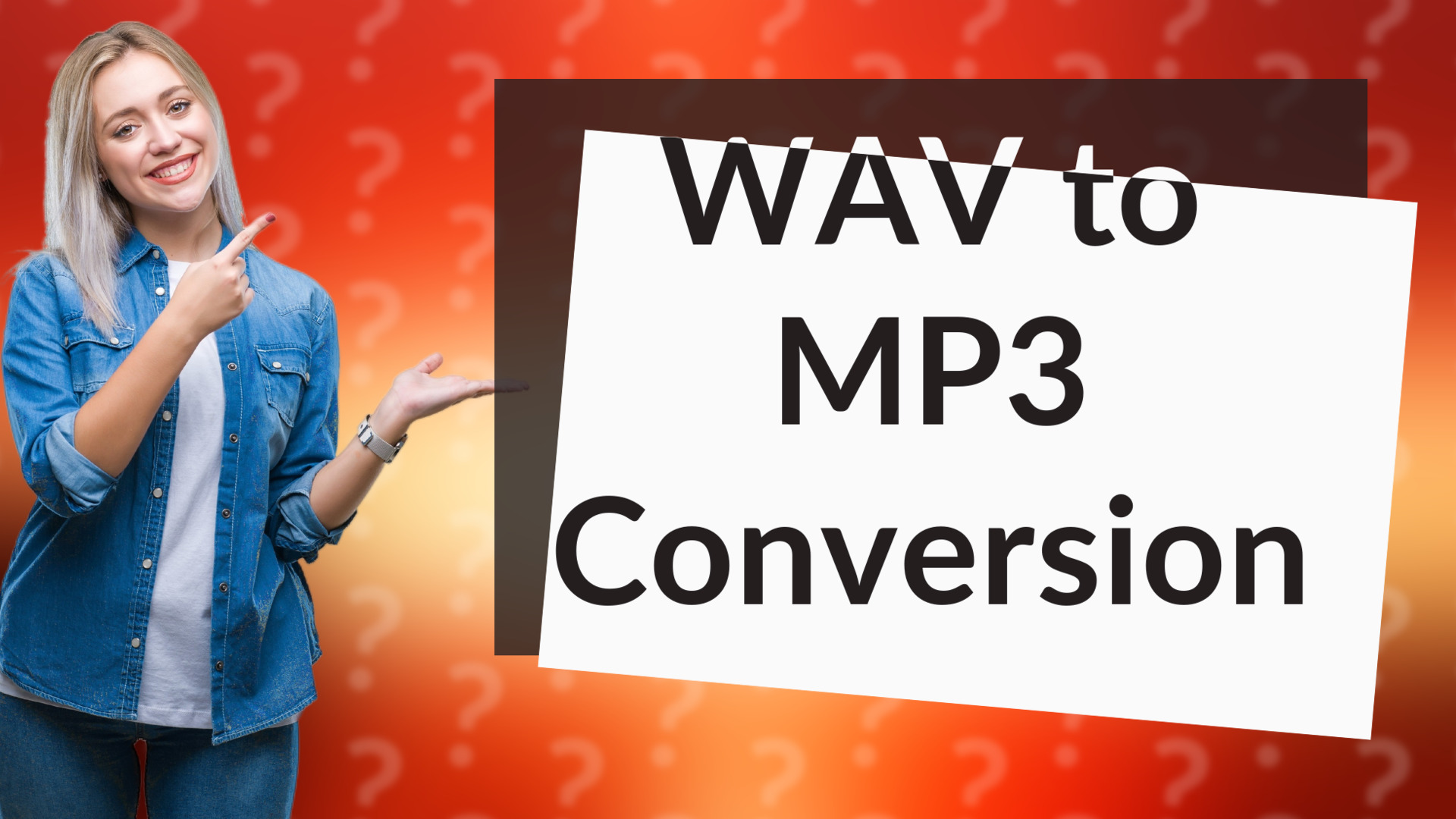 WAV to MP3 Conversion