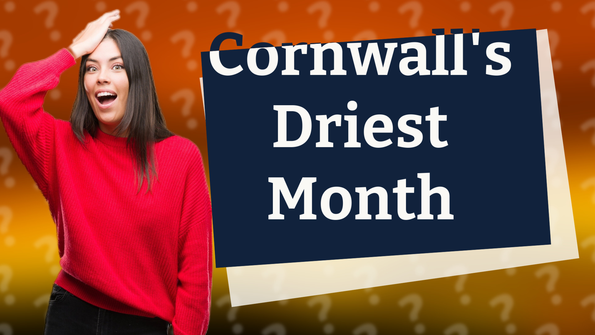 Cornwall's Driest Month