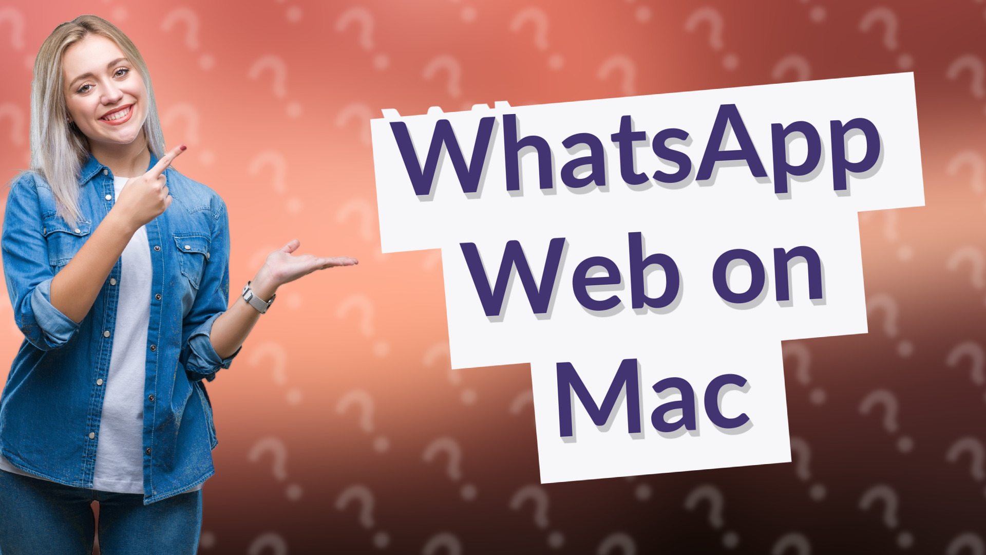 WhatsApp Web on Mac