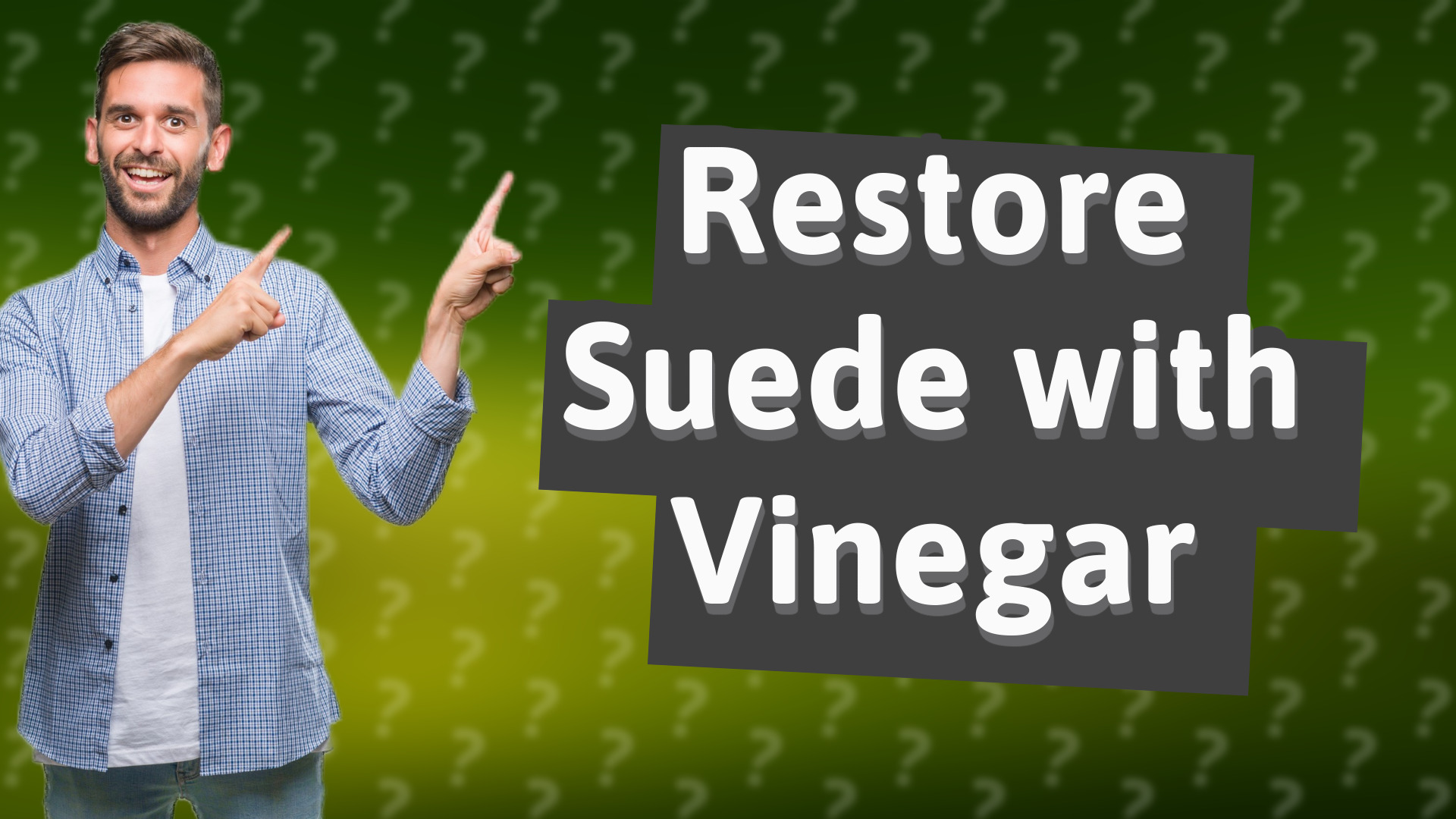 Restore Suede with Vinegar