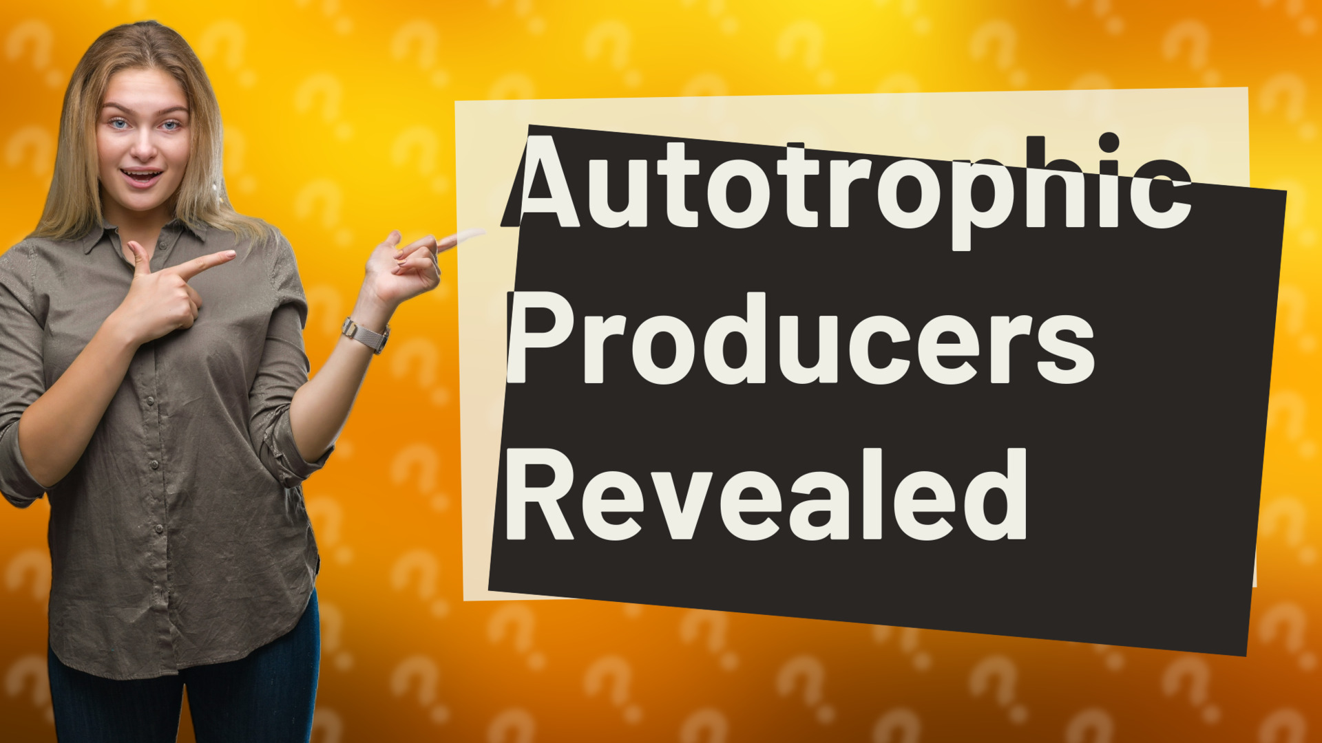 Autotrophic Producers Revealed