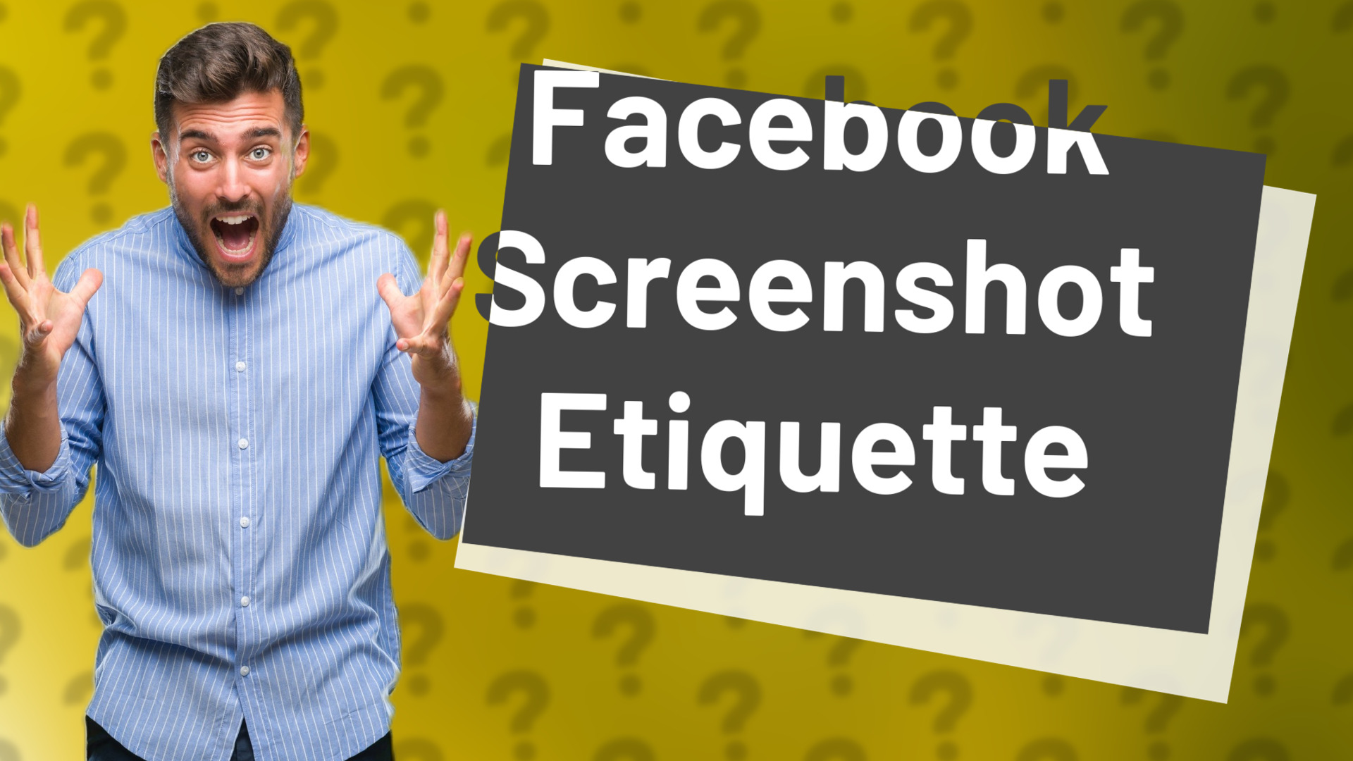 Facebook Screenshot Etiquette