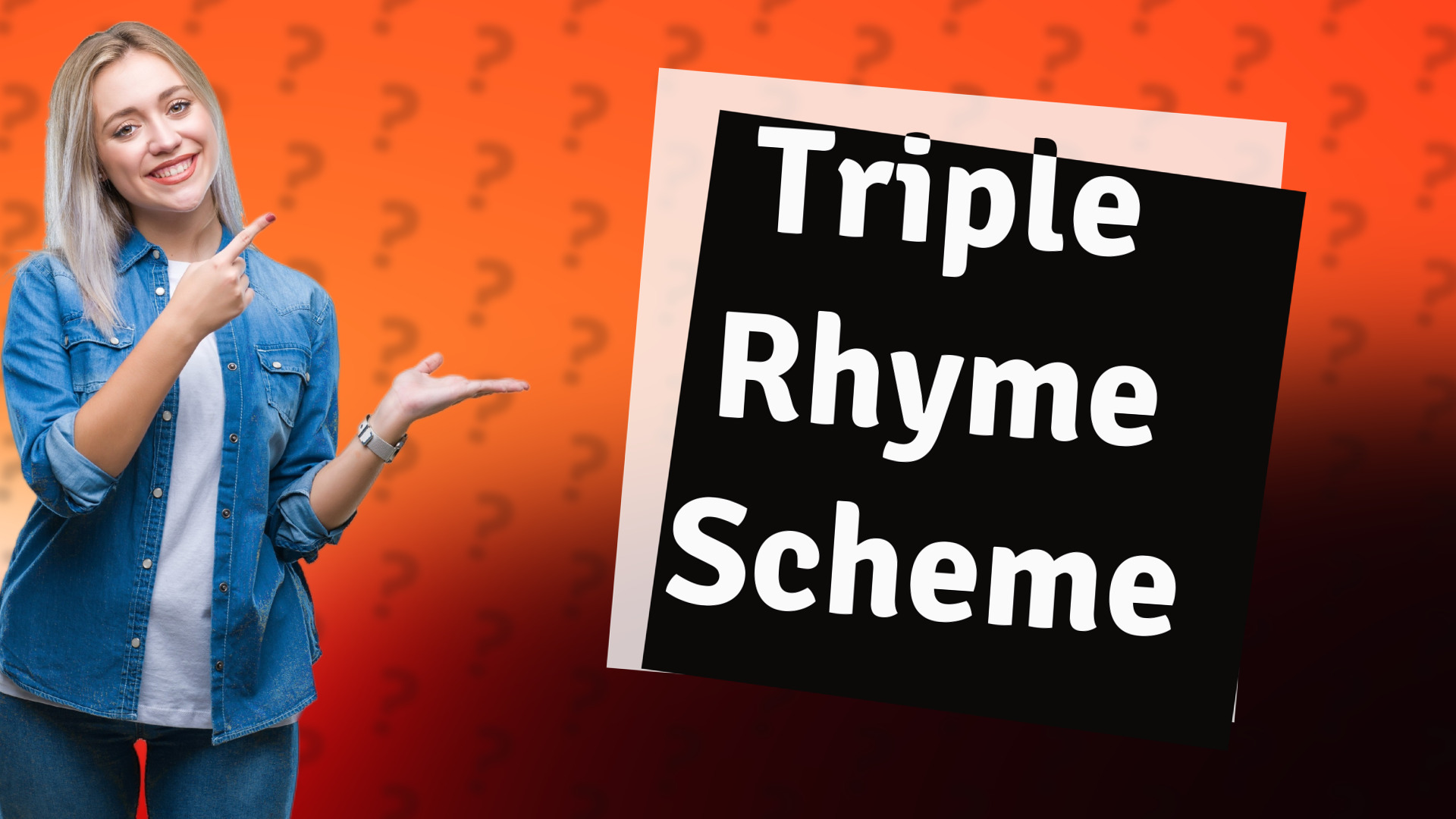 Triple Rhyme Scheme
