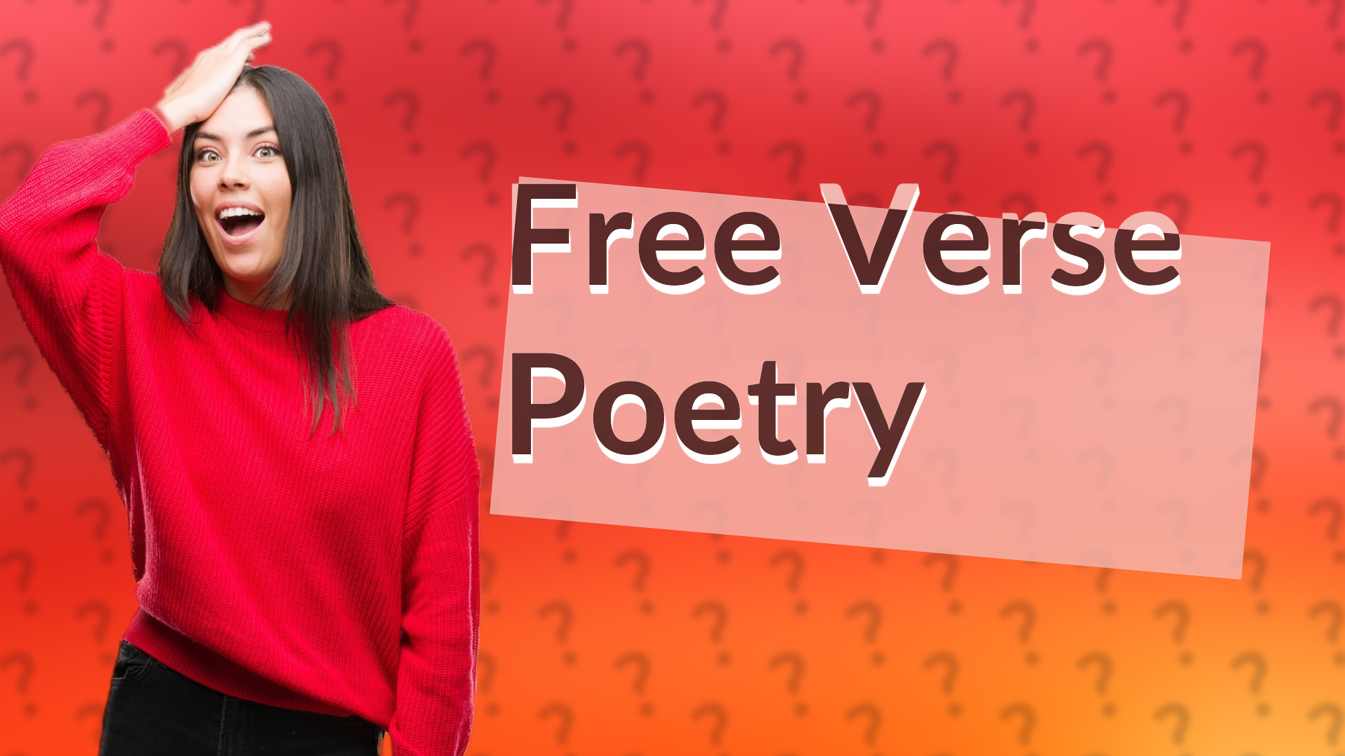 Free Verse Poetry