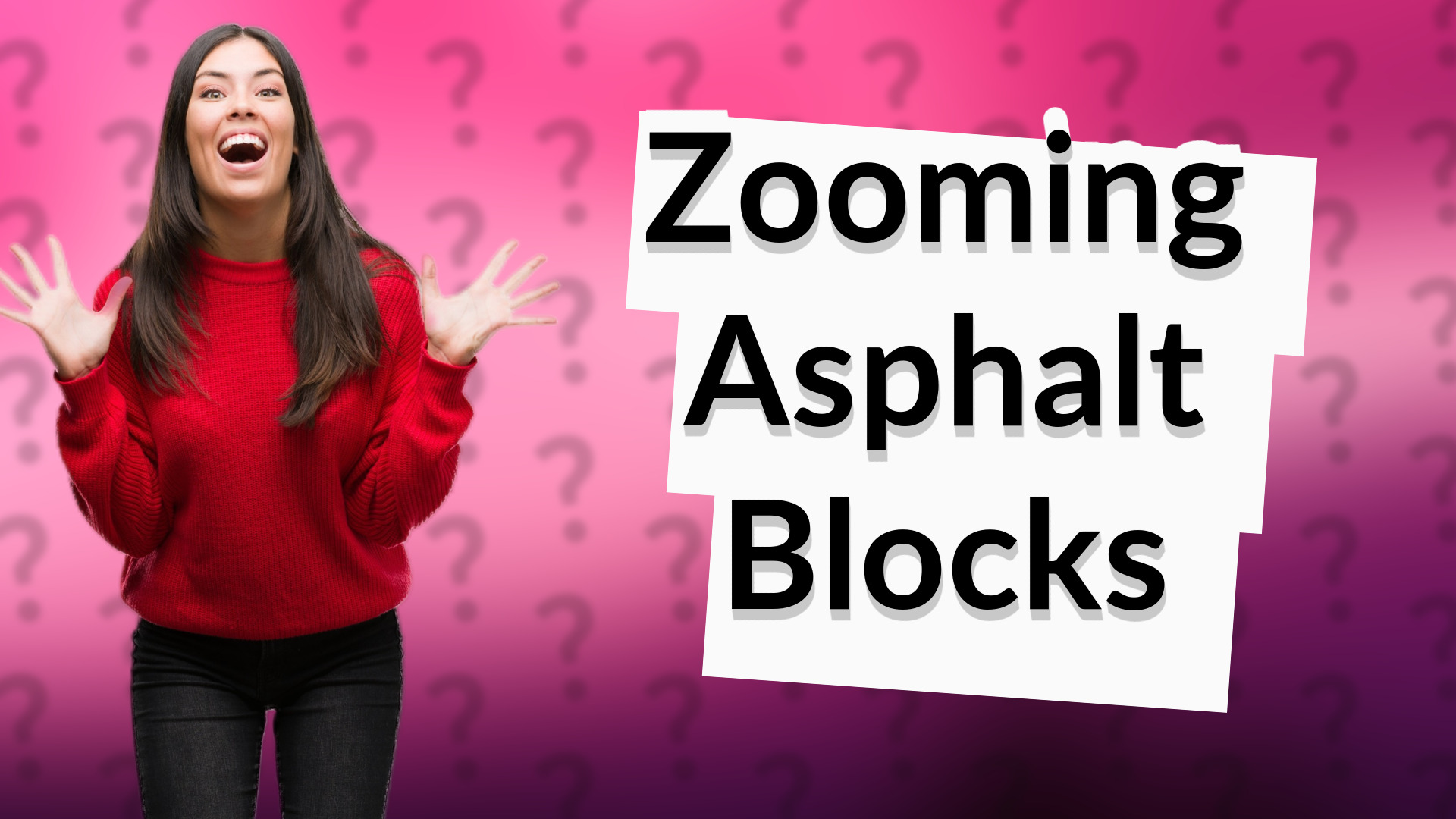 Zooming Asphalt Blocks
