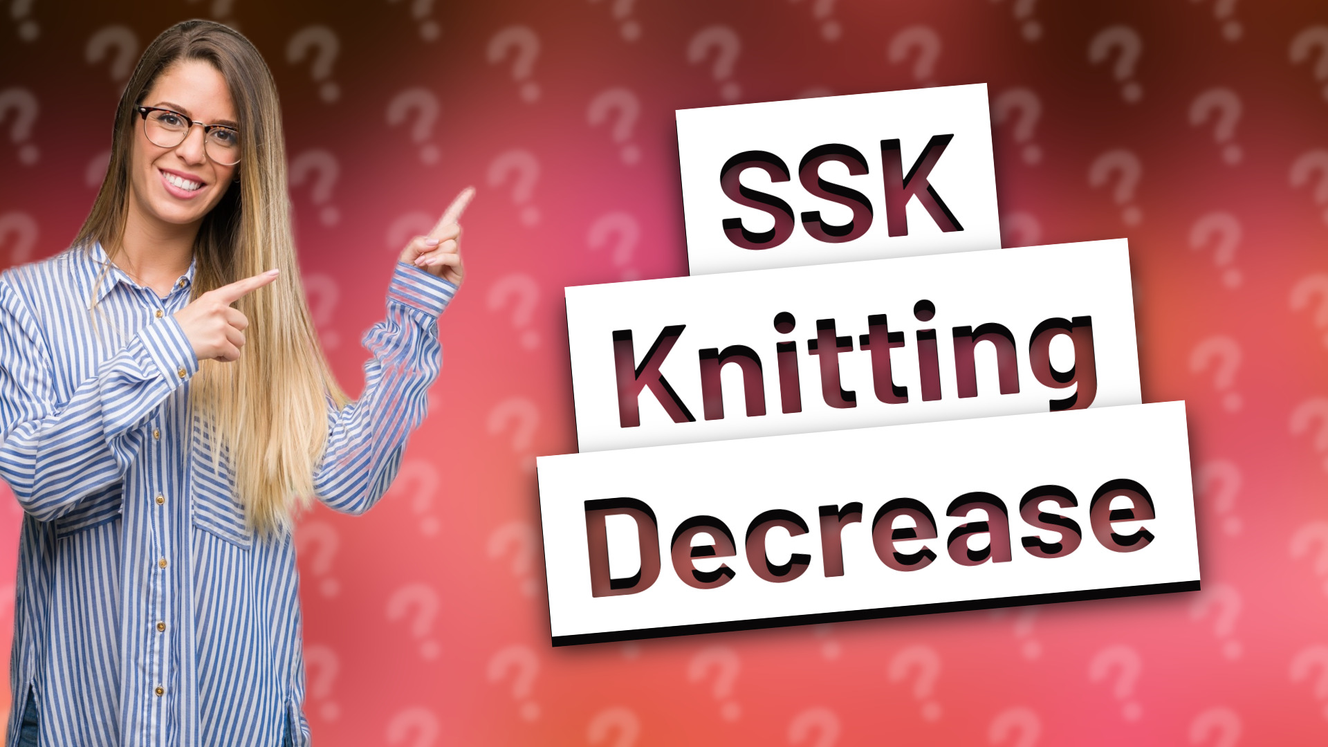 SSK Knitting Decrease
