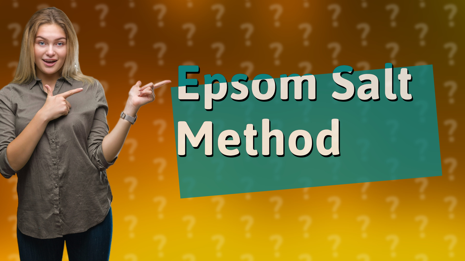 Epsom Salt Method