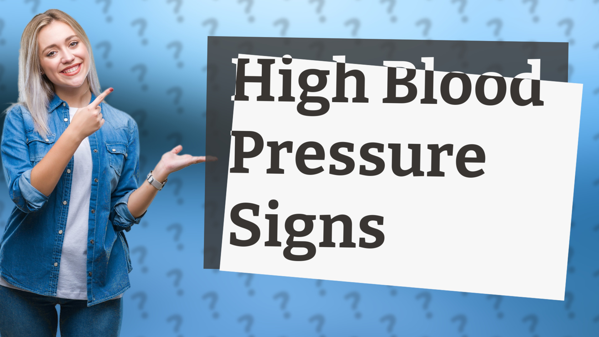 High Blood Pressure Signs