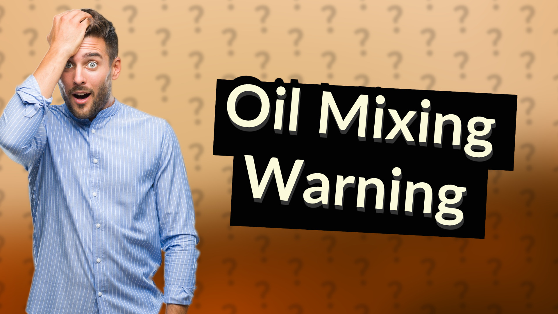 Oil Mixing Warning