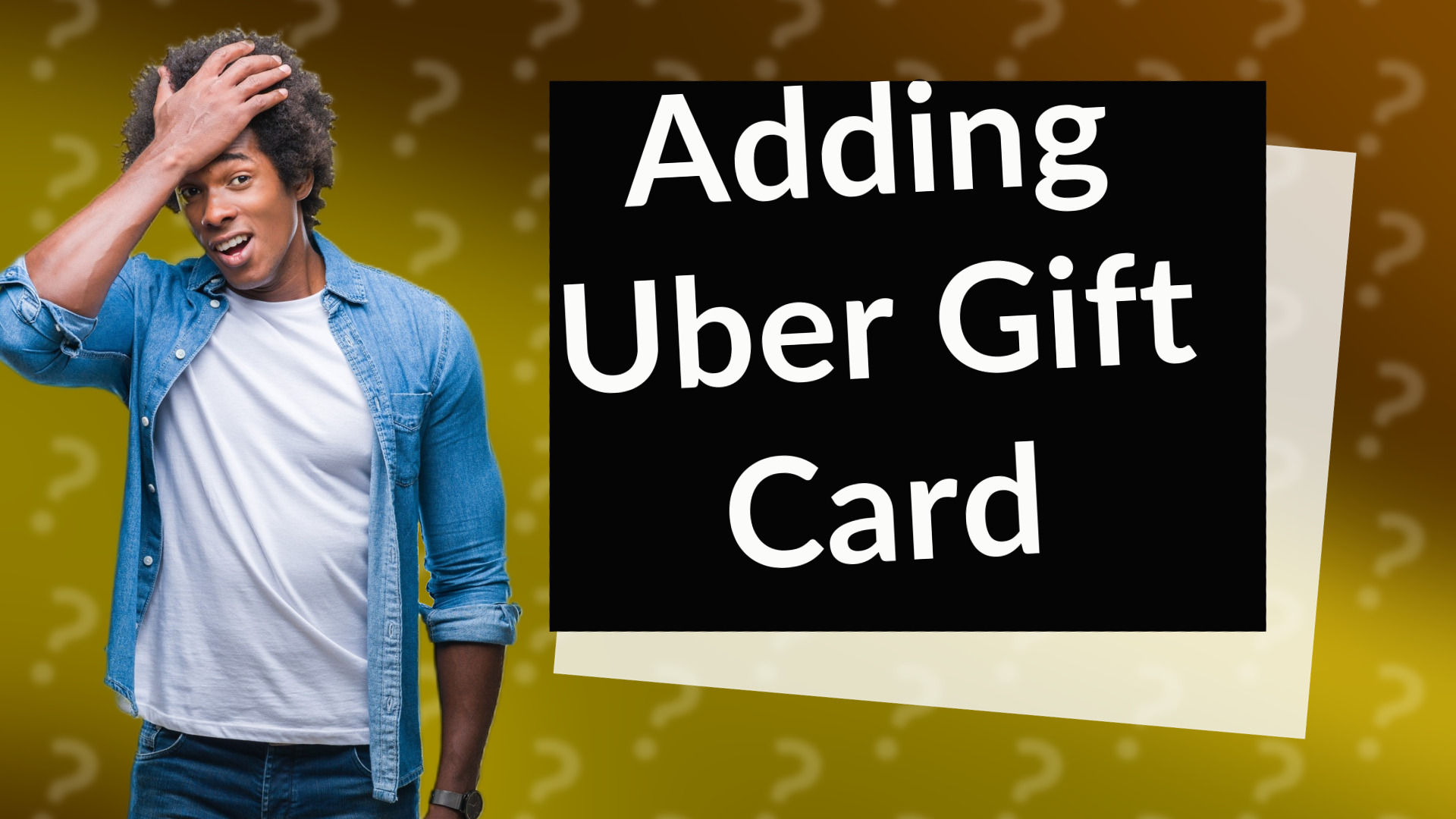 Adding Uber Gift Card