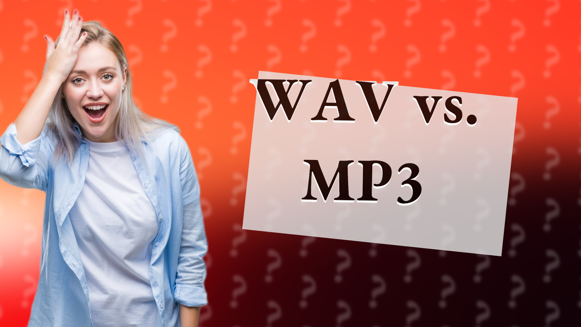 WAV vs. MP3