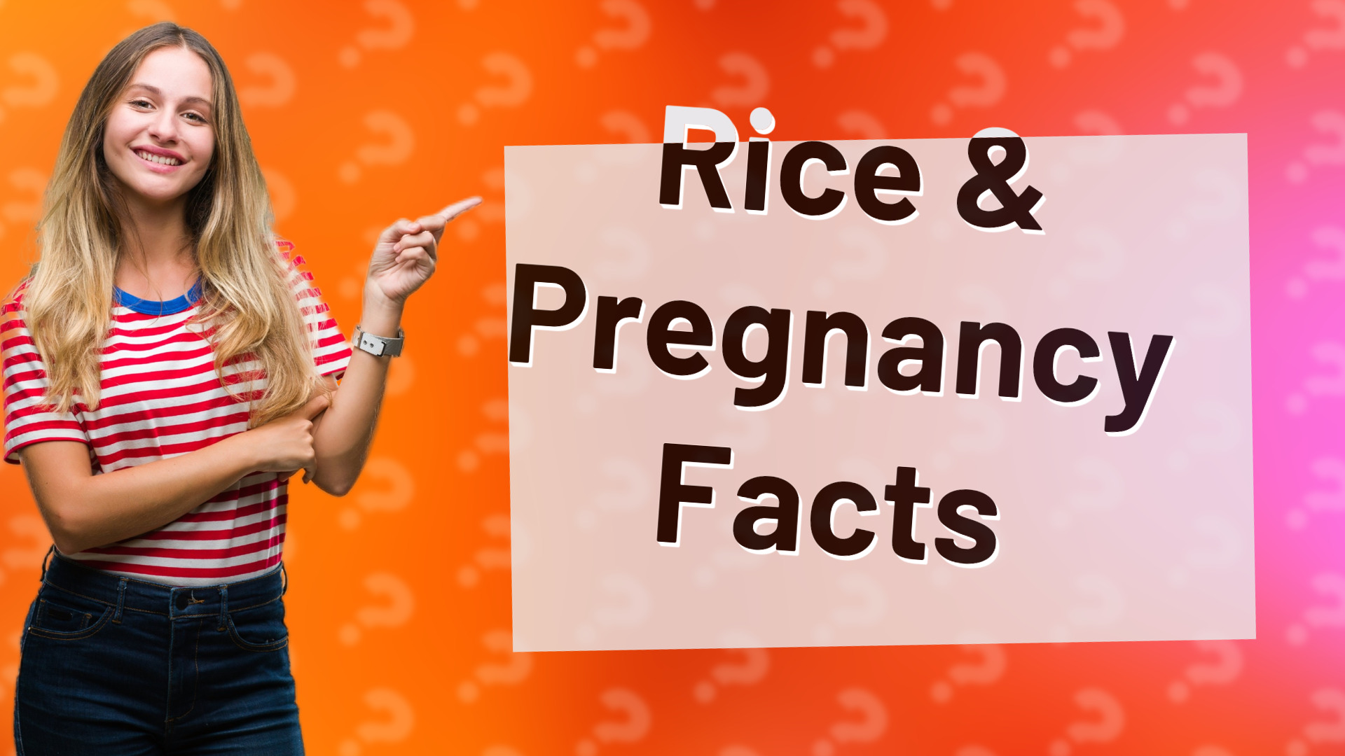 Rice & Pregnancy Facts