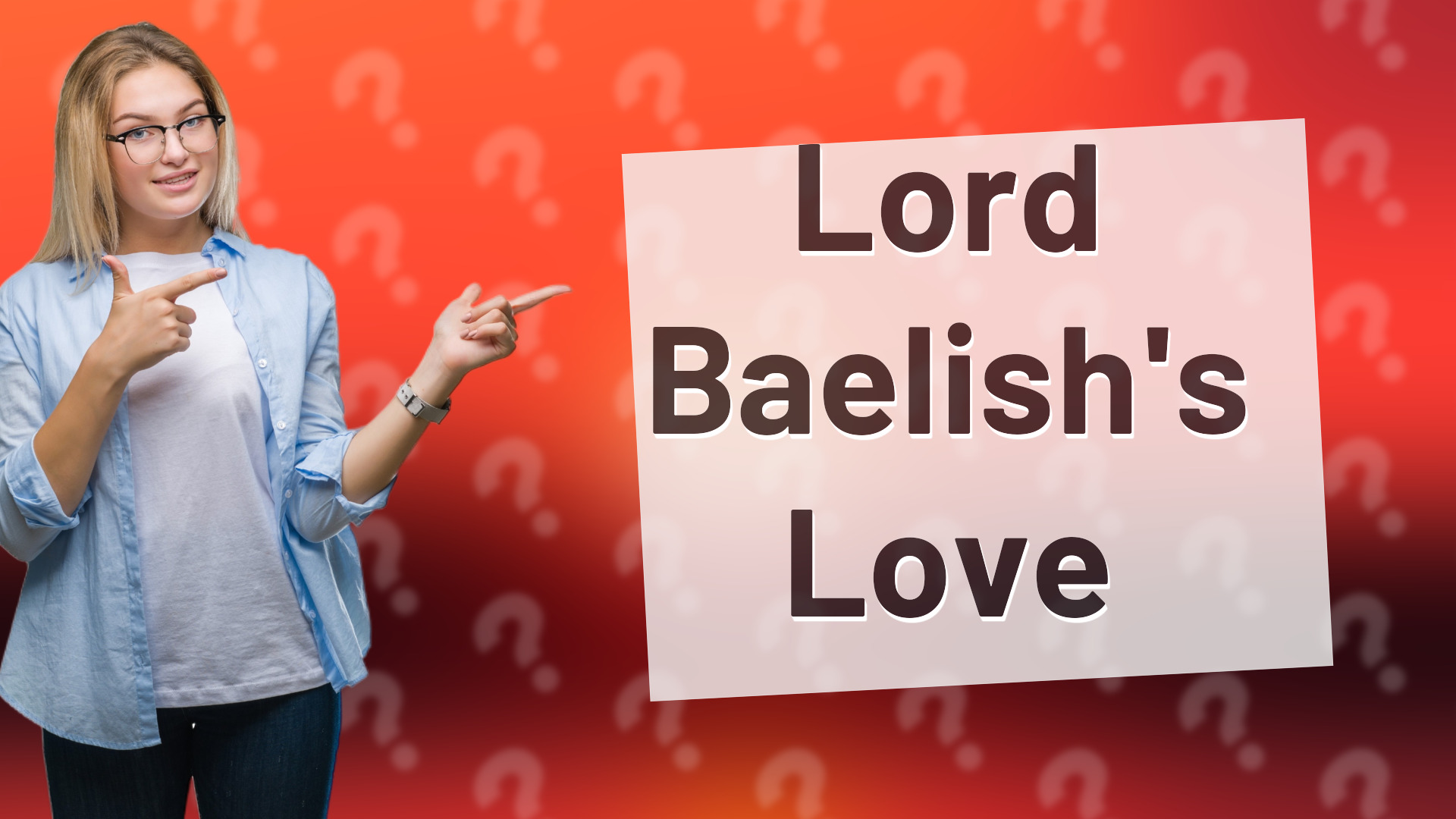 Lord Baelish's Love