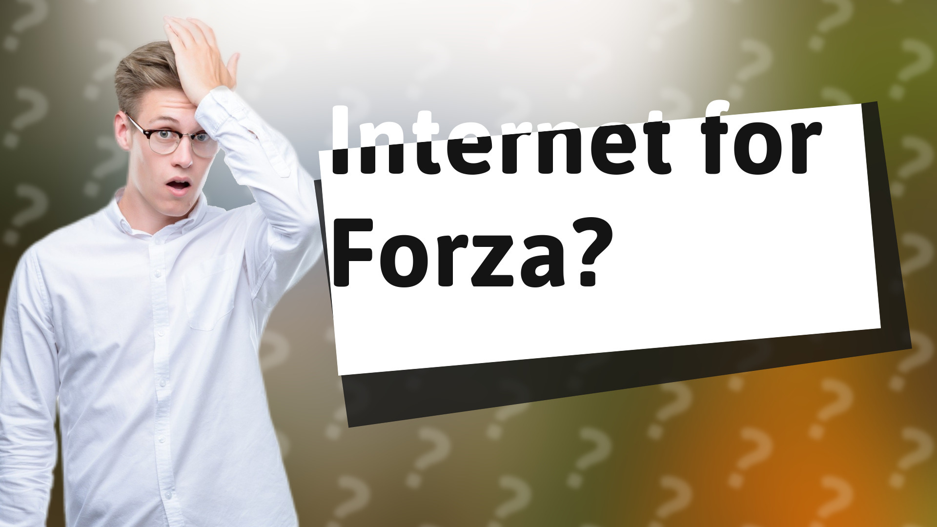 Internet for Forza?