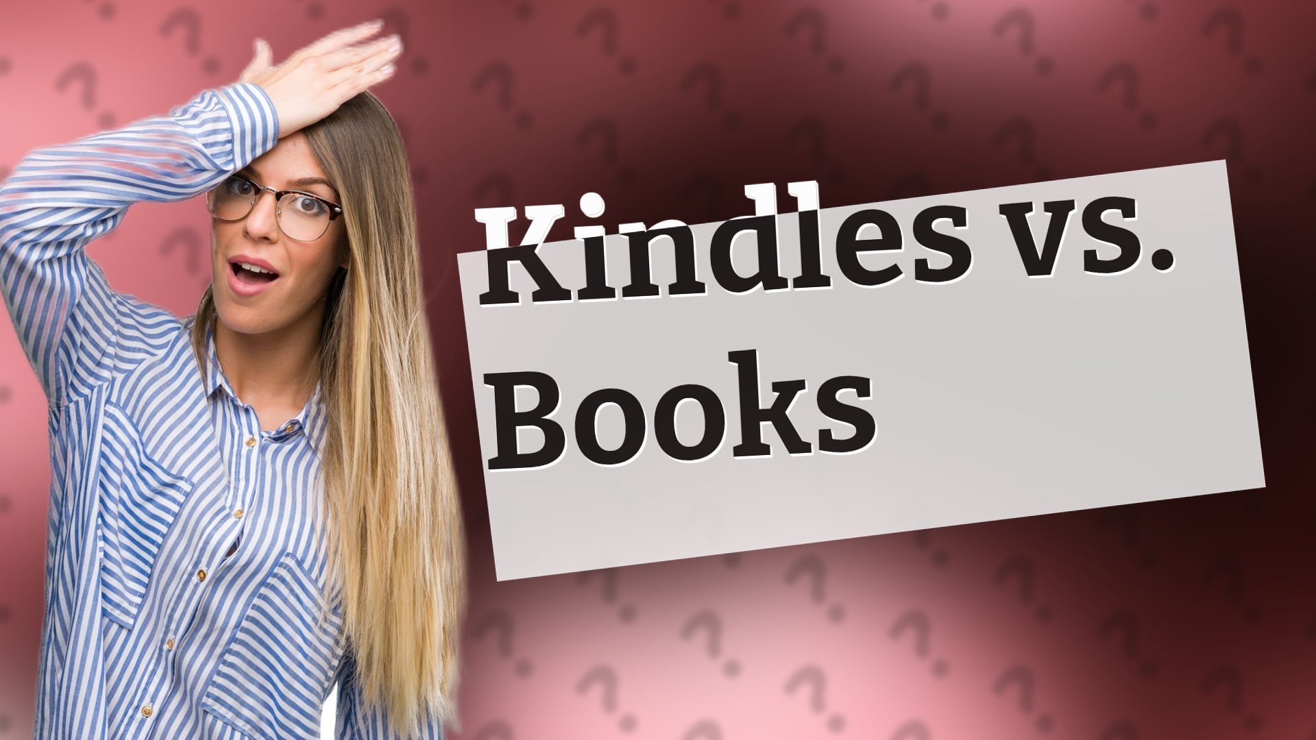 Kindles vs. Books