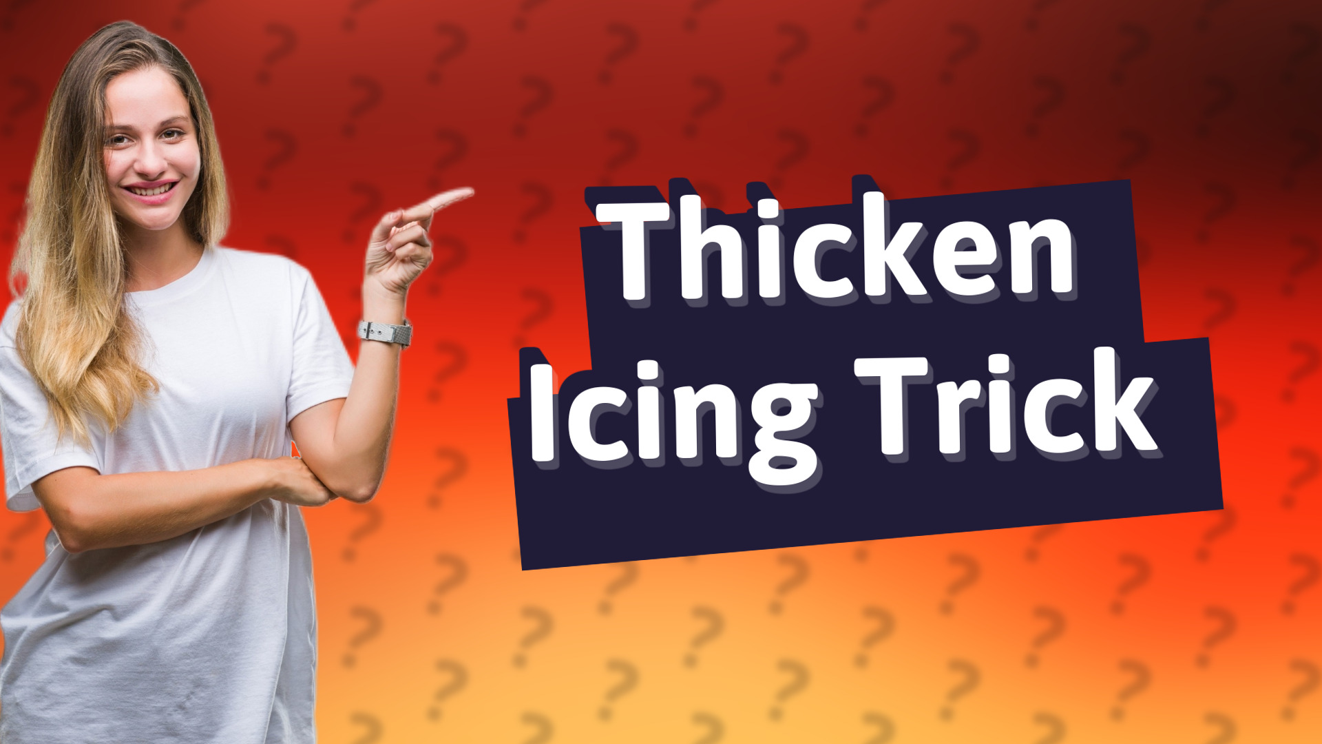 Thicken Icing Trick