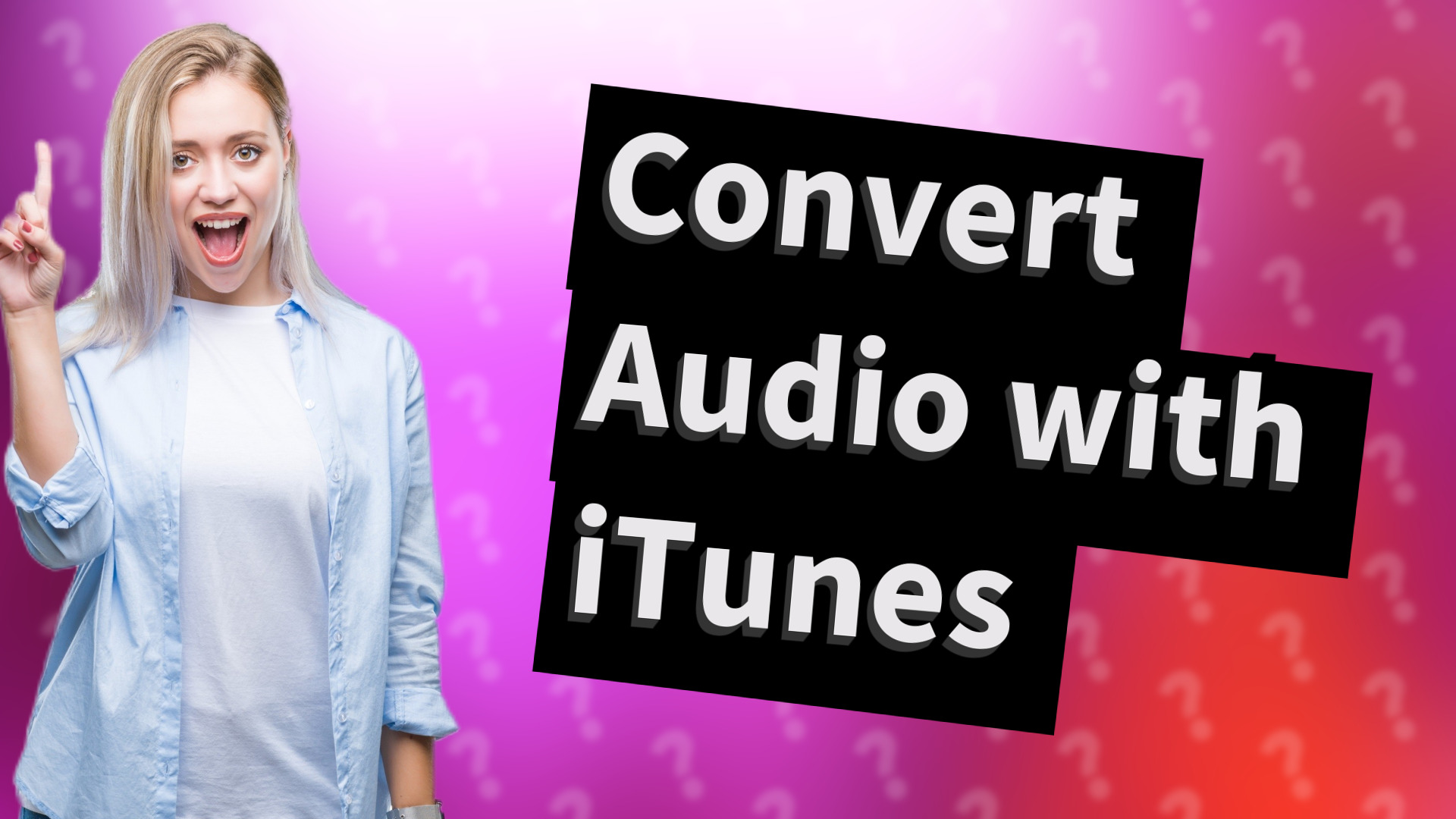 Convert Audio with iTunes