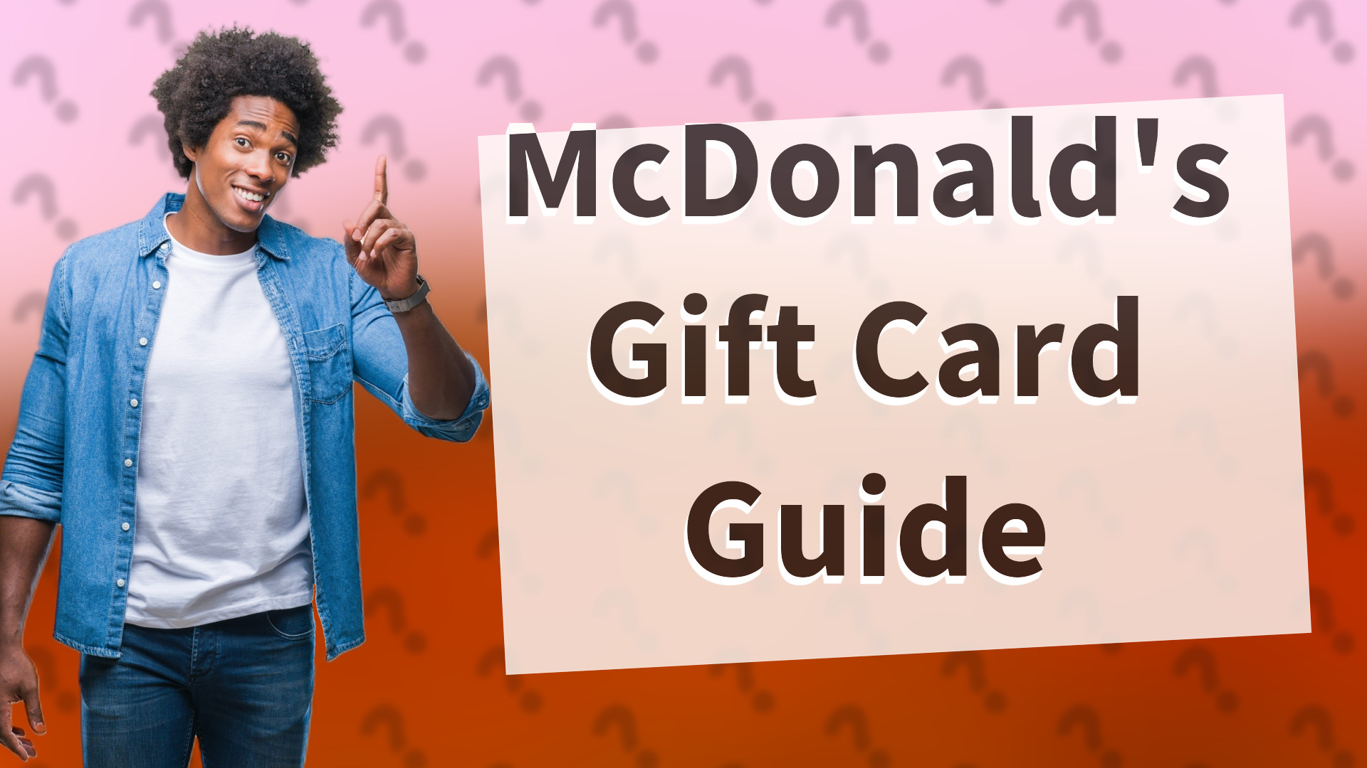 McDonald's Gift Card Guide