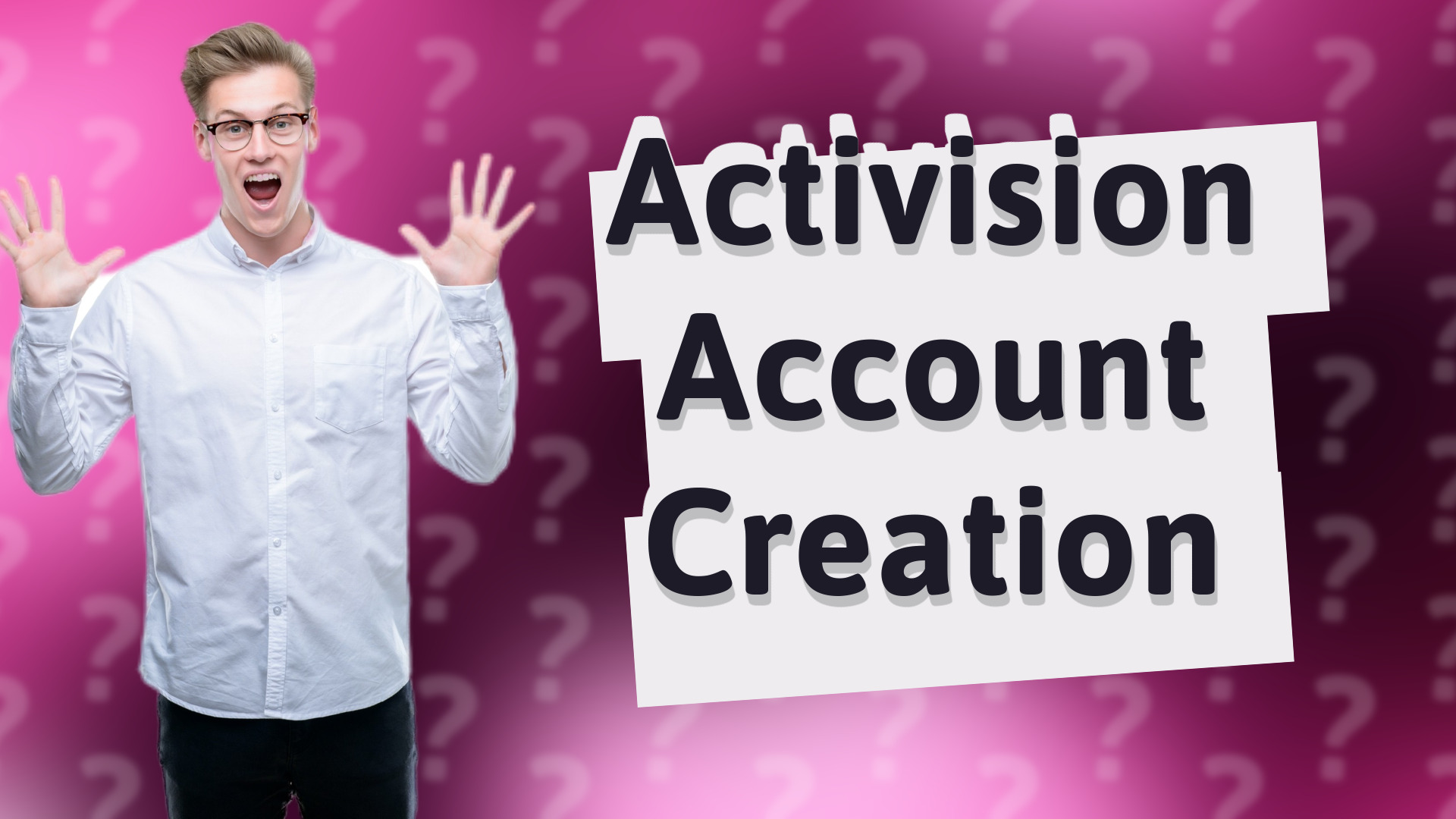 Activision Account Creation