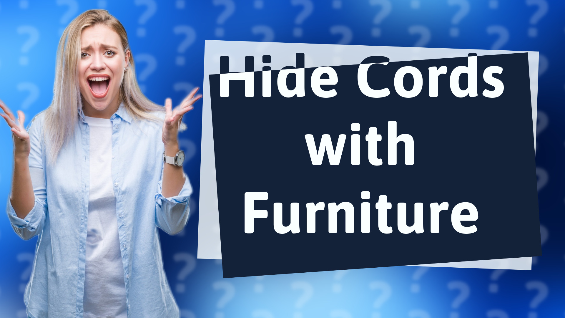 Hide Cords with Furniture