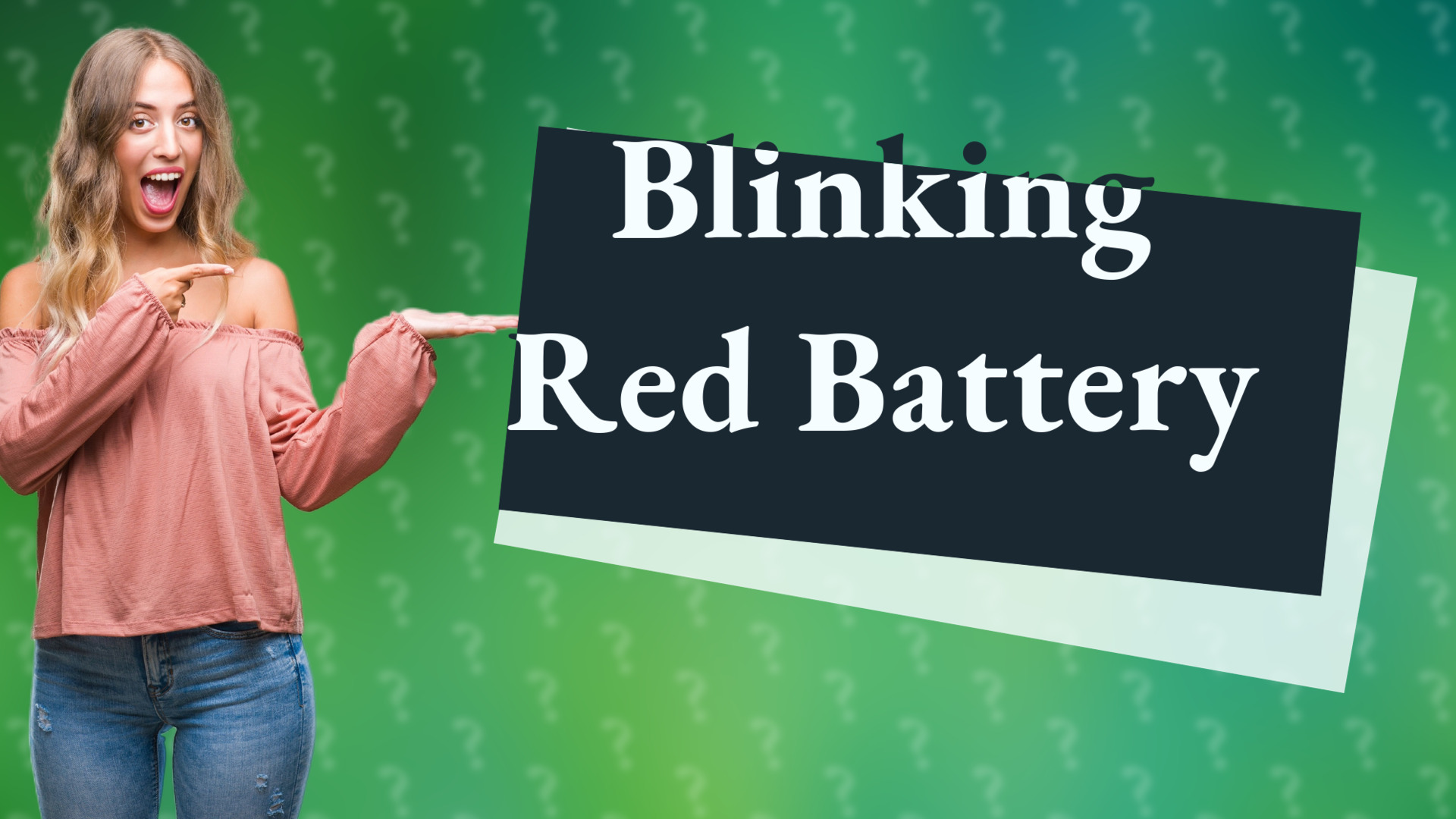 Blinking Red Battery