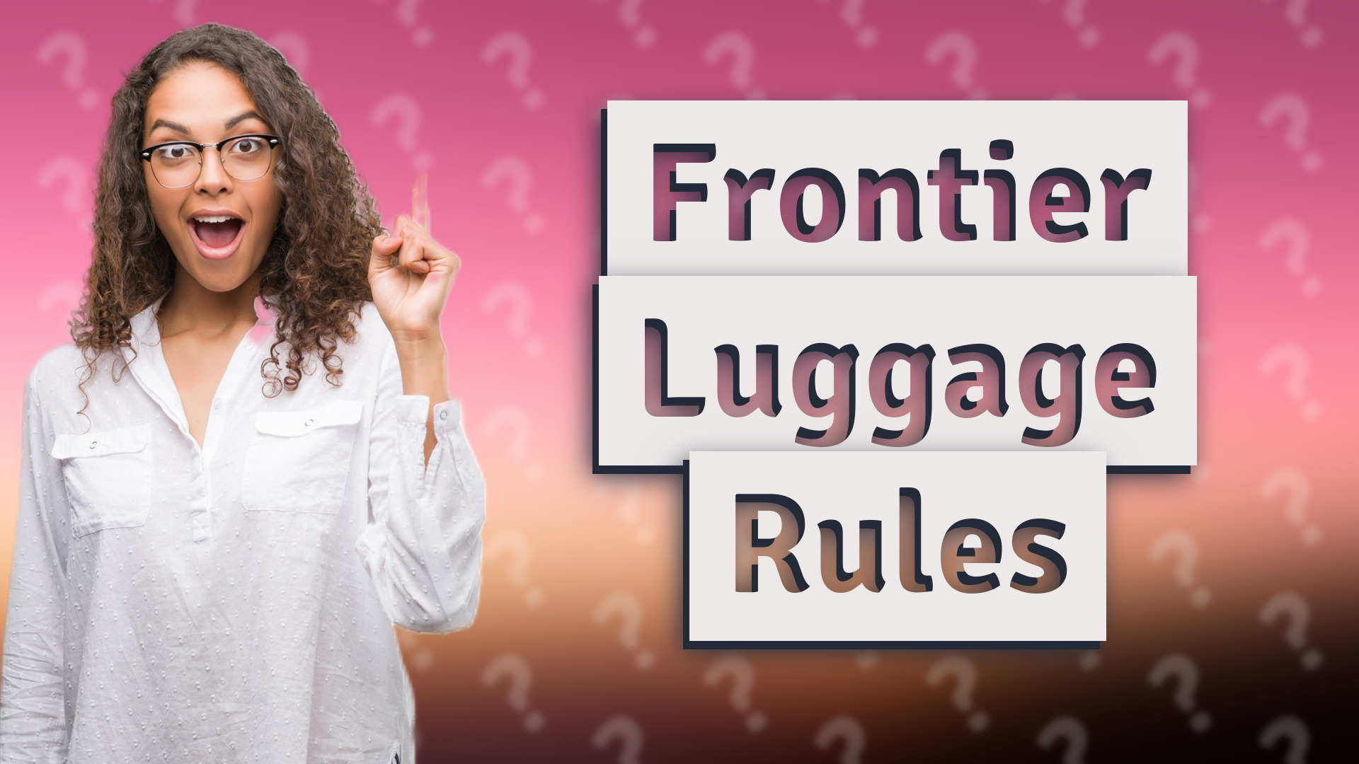 Frontier Luggage Rules