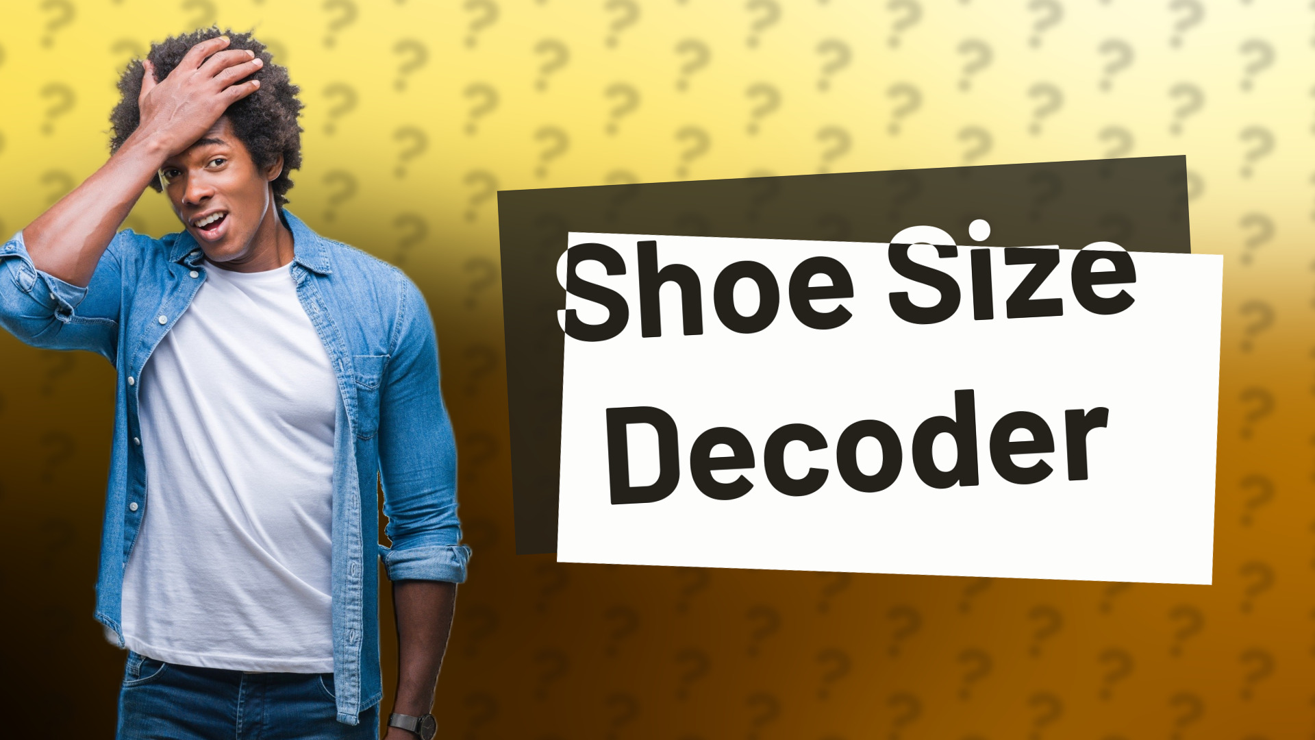Shoe Size Decoder