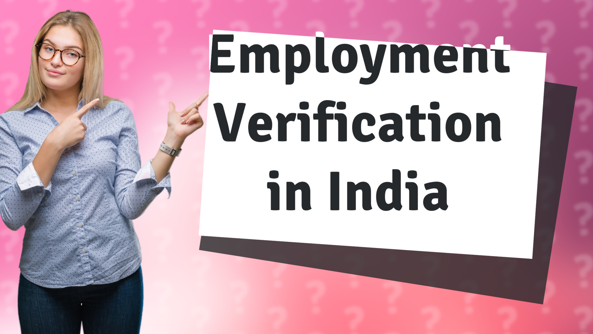 Employment Verification in India