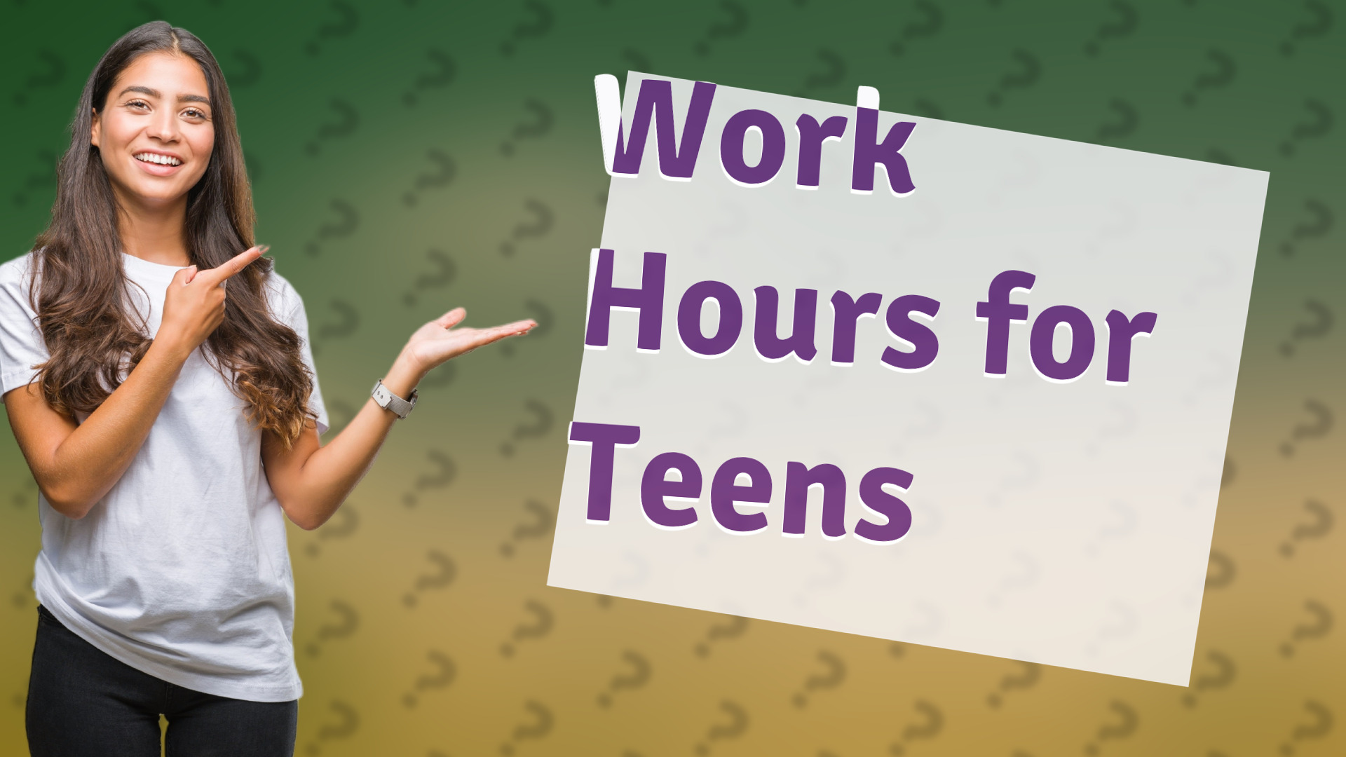 Work Hours for Teens