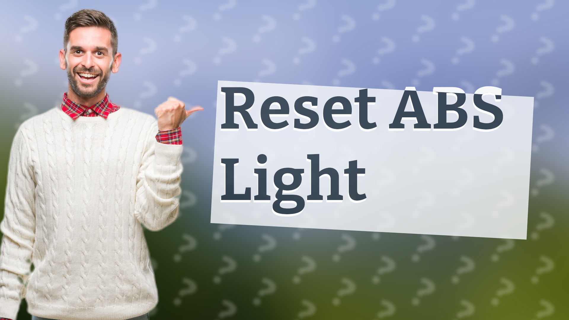 Reset ABS Light