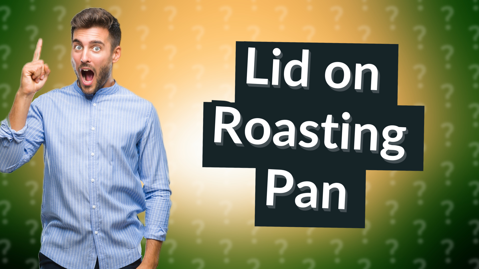 Lid on Roasting Pan
