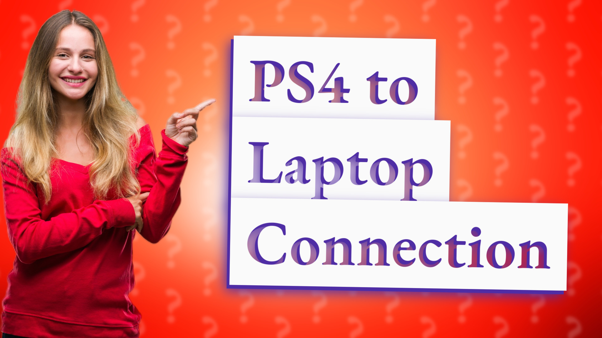 PS4 to Laptop Connection