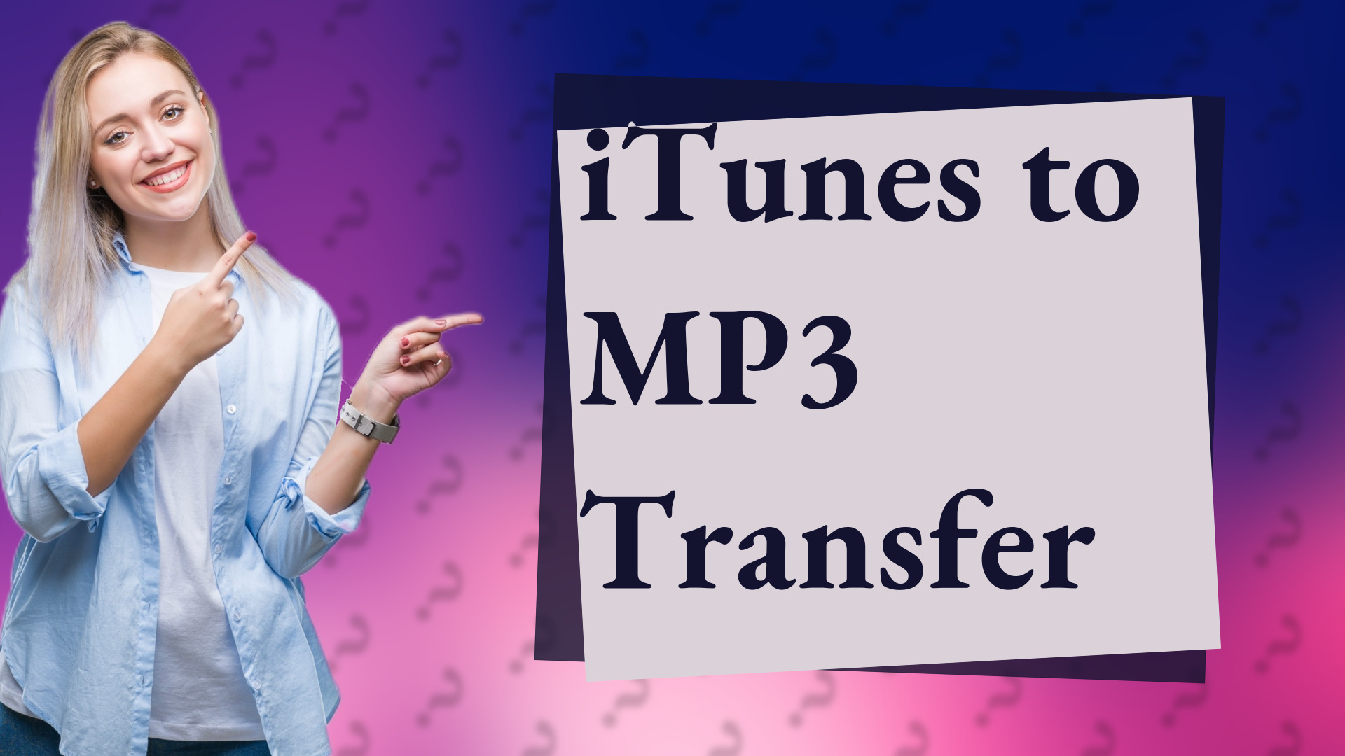 iTunes to MP3 Transfer