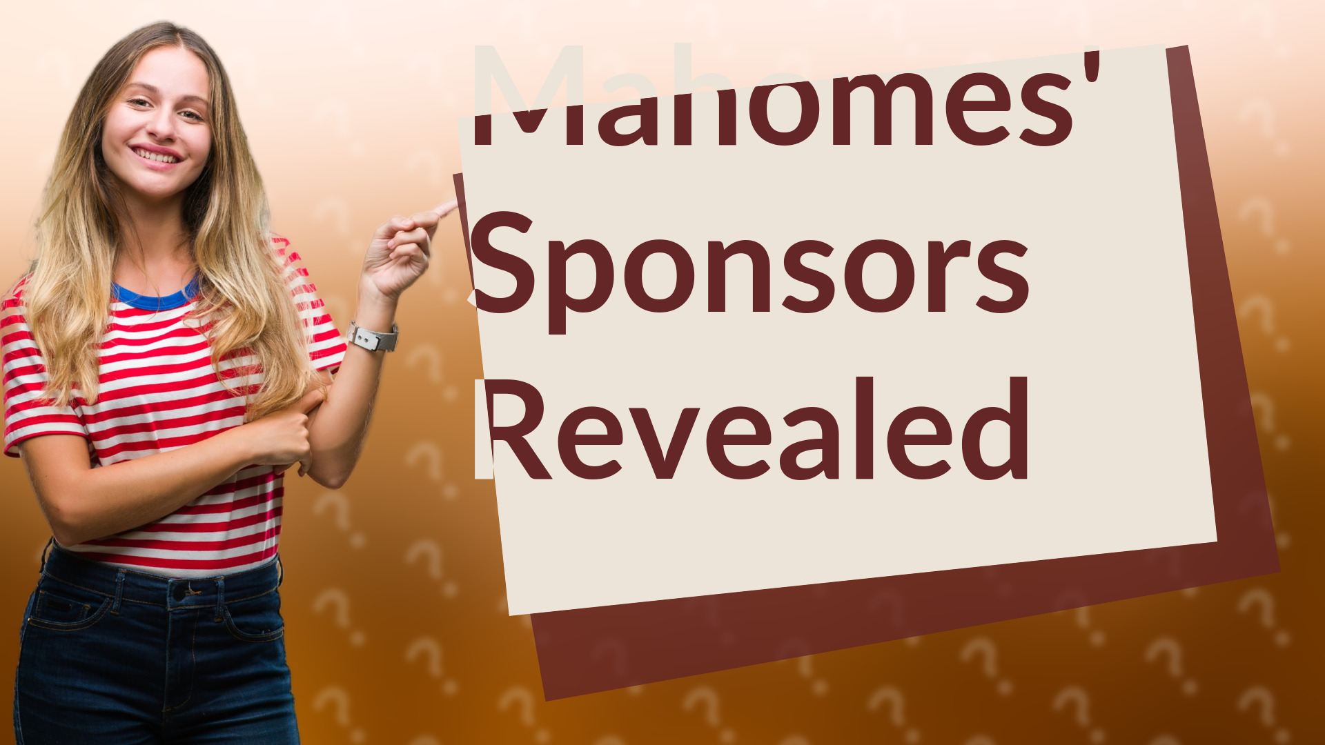 Mahomes' Sponsors Revealed