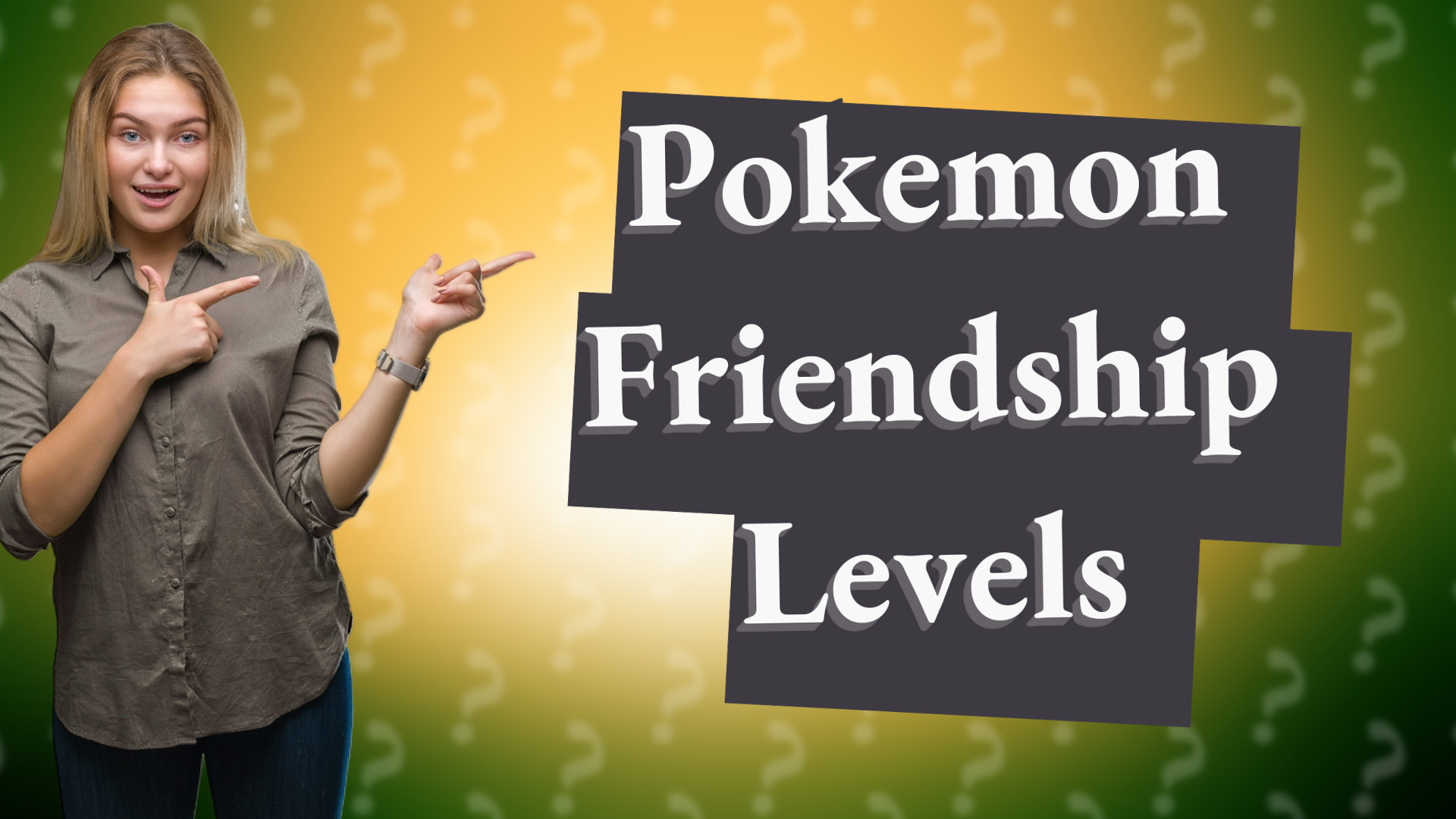 Pokemon Friendship Levels