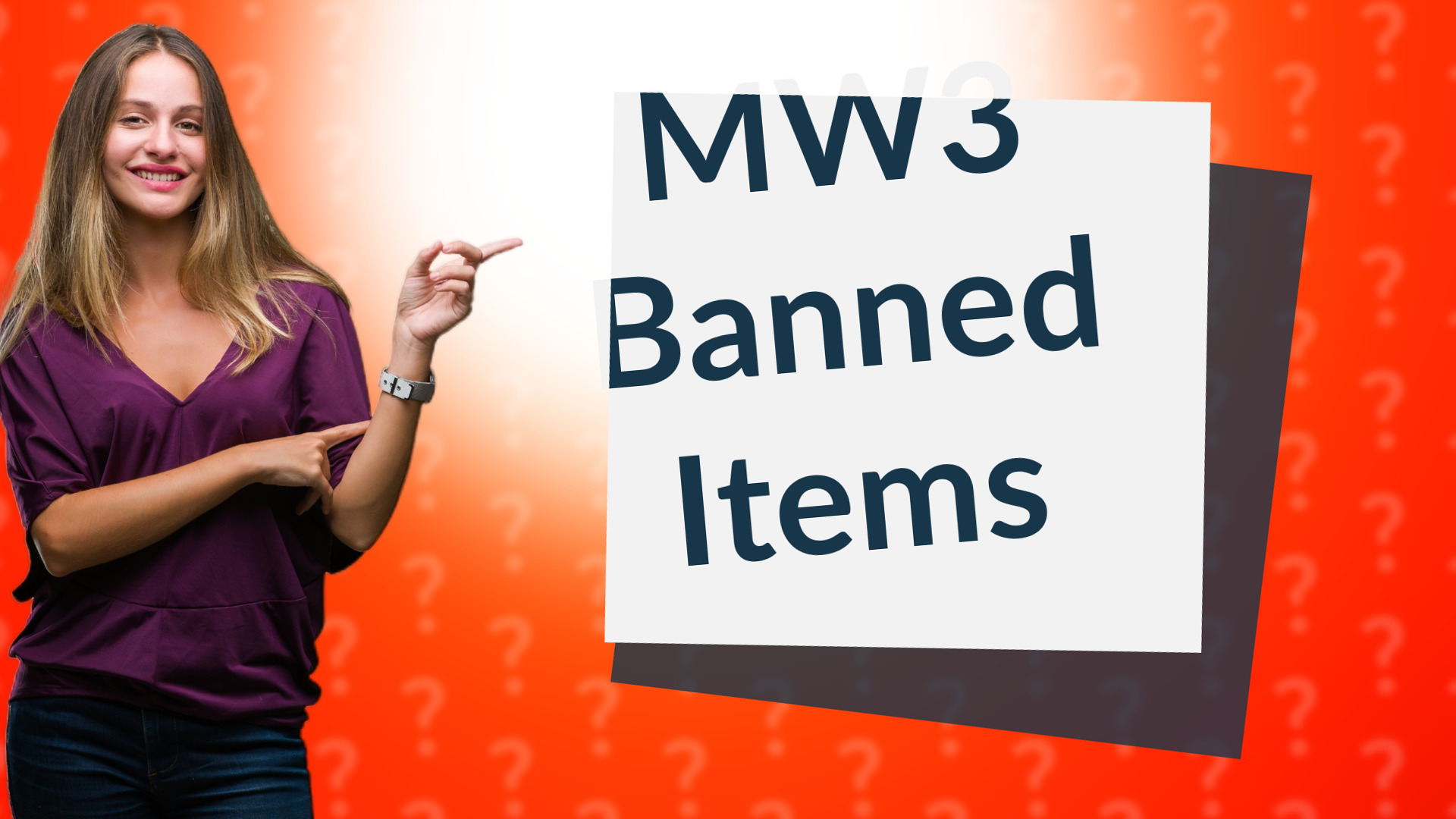 MW3 Banned Items