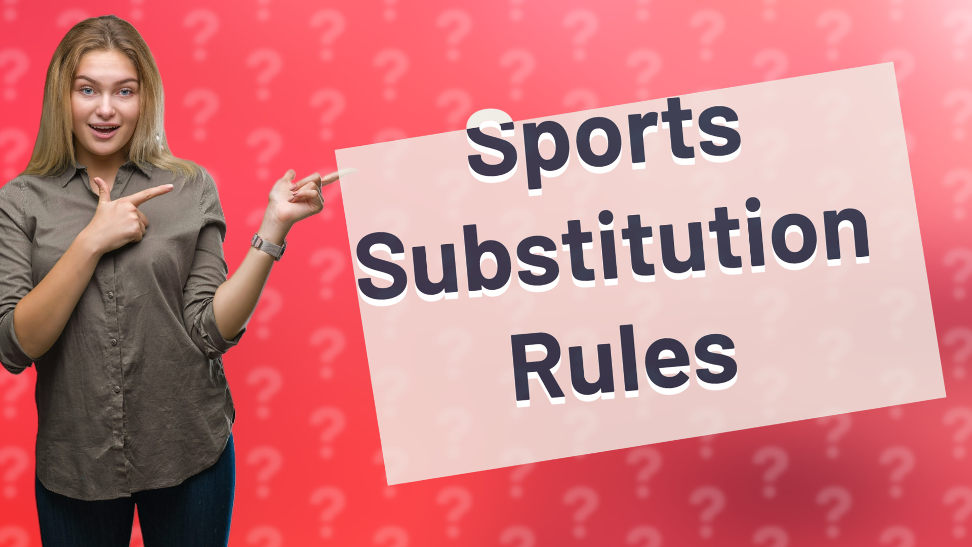 Sports Substitution Rules