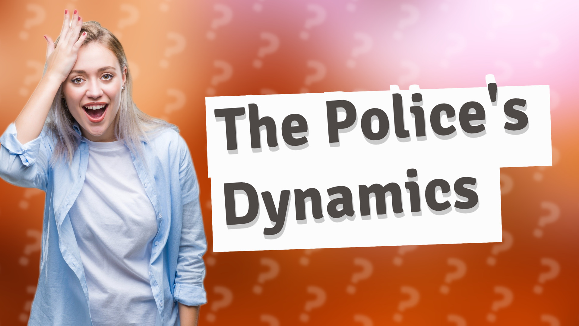 The Police's Dynamics