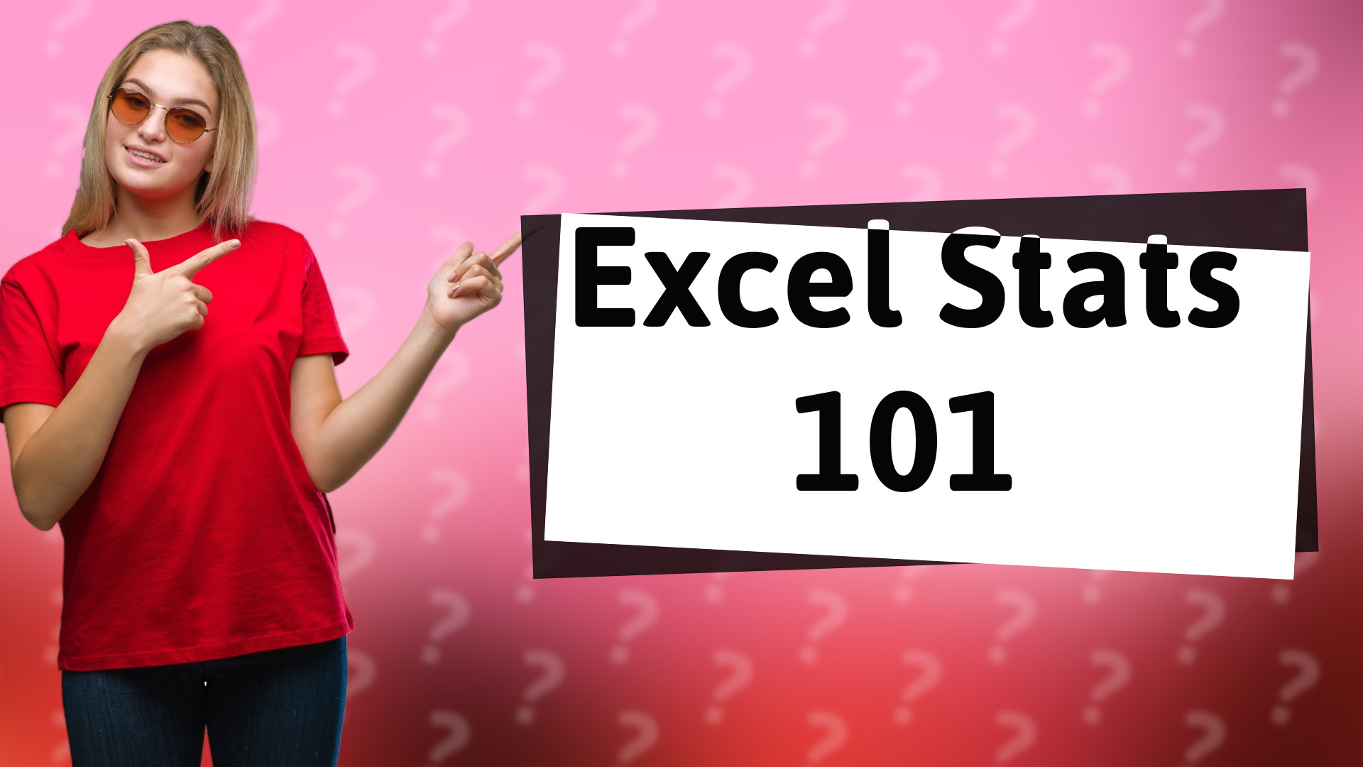 Excel Stats 101